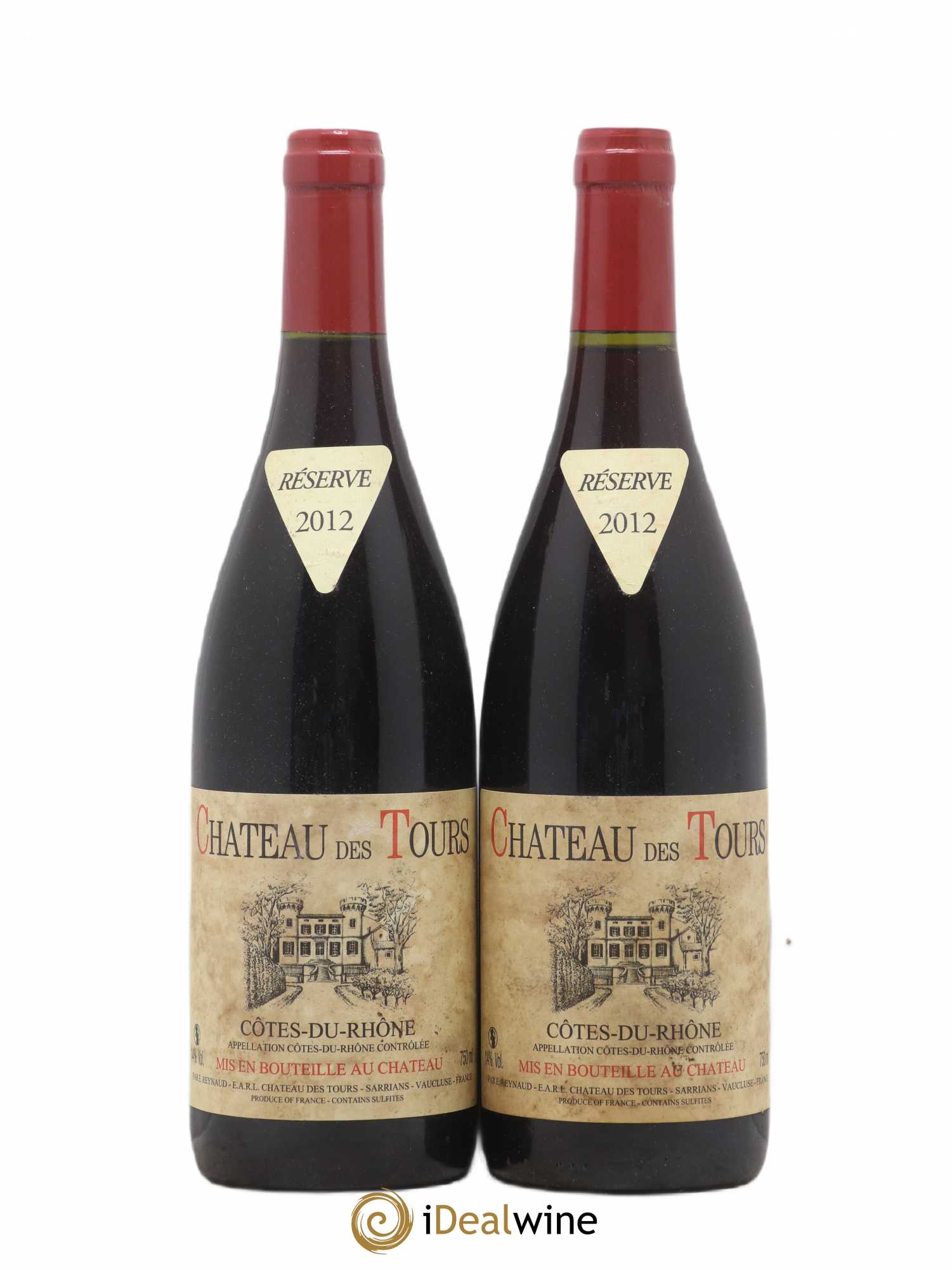Côtes-du-Rhône Château des Tours Emmanuel Reynaud 2012 - Lot de 2 bouteilles - 0