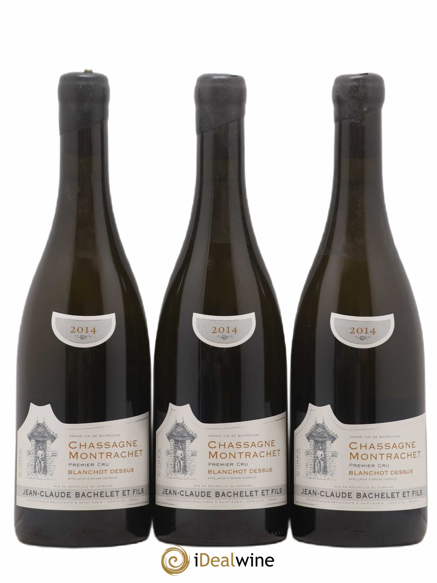 Chassagne-Montrachet 1er Cru Blanchot Dessus Jean-Claude Bachelet (Domaine) 2014 - Lot de 3 bouteilles - 0
