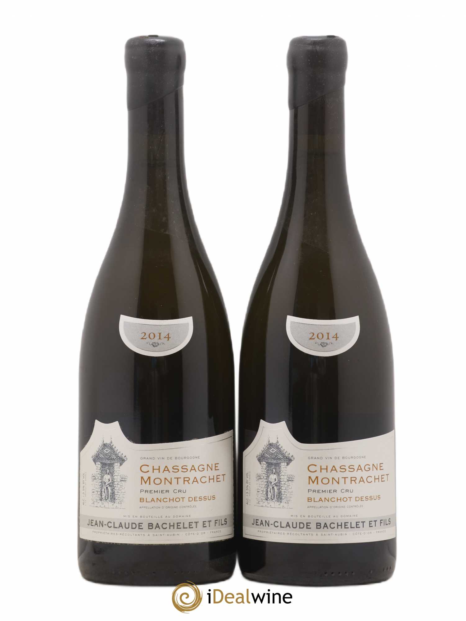 Chassagne-Montrachet 1er Cru Blanchot Dessus Jean-Claude Bachelet (Domaine) 2014 - Lot de 2 bouteilles - 0