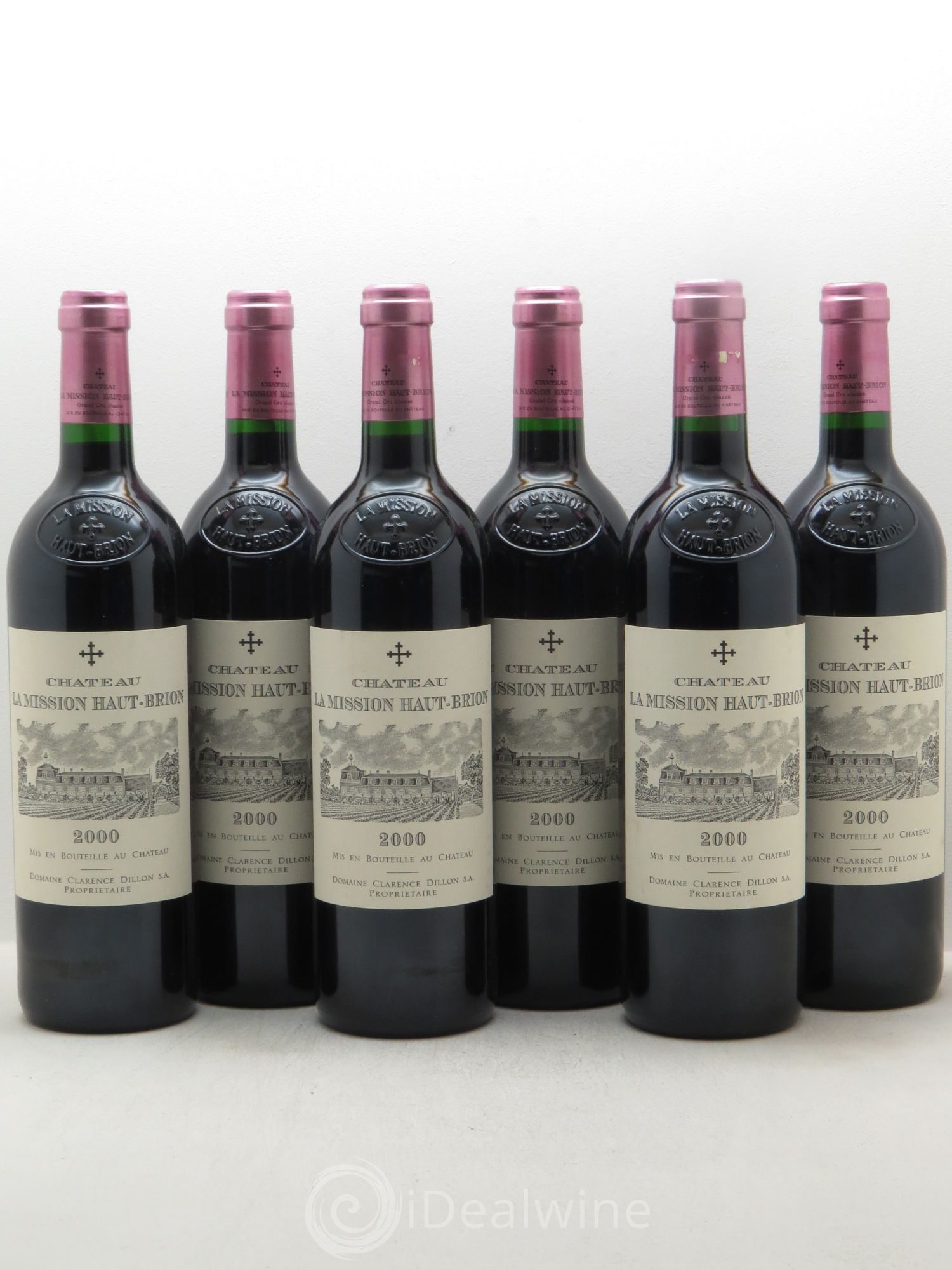 Château la Mission Haut-Brion Cru Classé de Graves 2000 - Lot de 6 bouteilles - 0