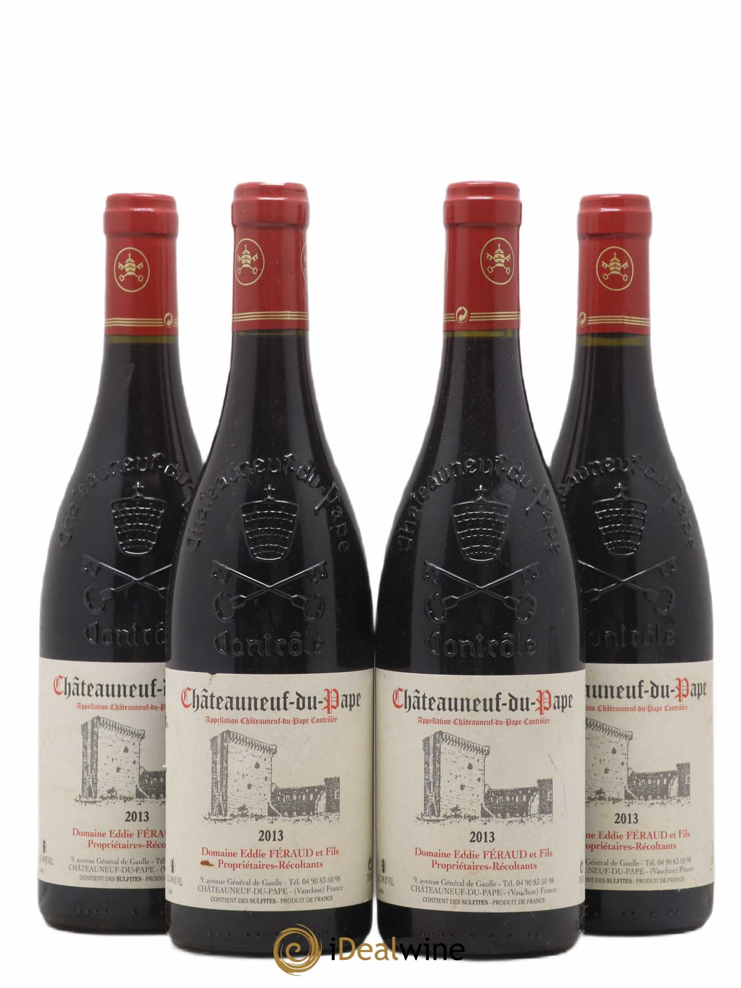 Châteauneuf-du-Pape Eddie Féraud 2013 - Lot de 4 bouteilles - 0