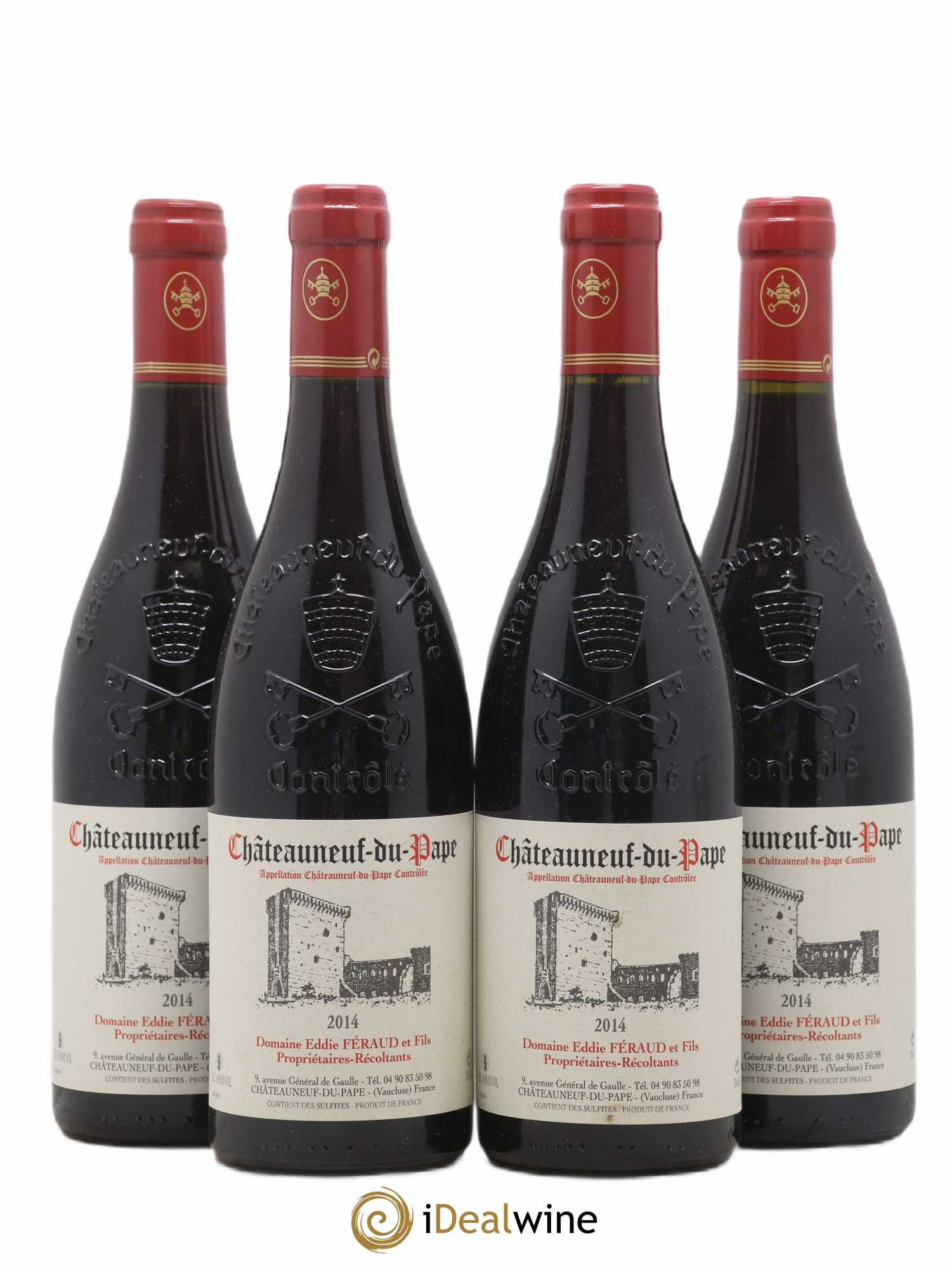 Châteauneuf-du-Pape Eddie Féraud 2014 - Lot de 4 bouteilles - 0