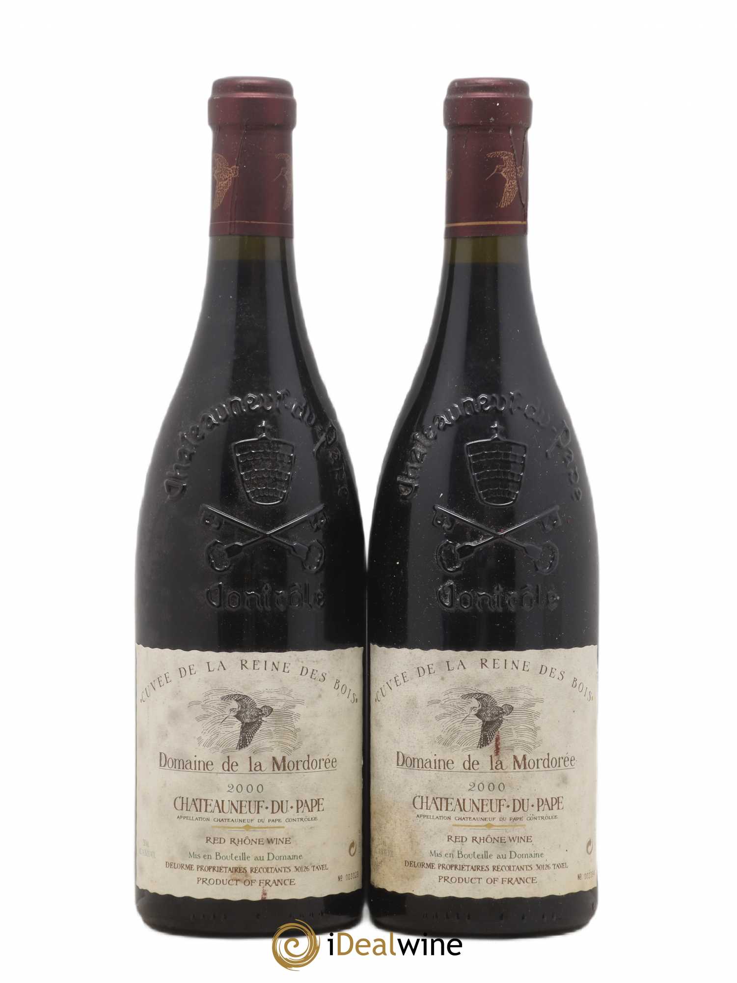 Châteauneuf-du-Pape Cuvée de la Reine des Bois La Mordorée (Domaine de) 2000 - Lot de 2 bouteilles - 0