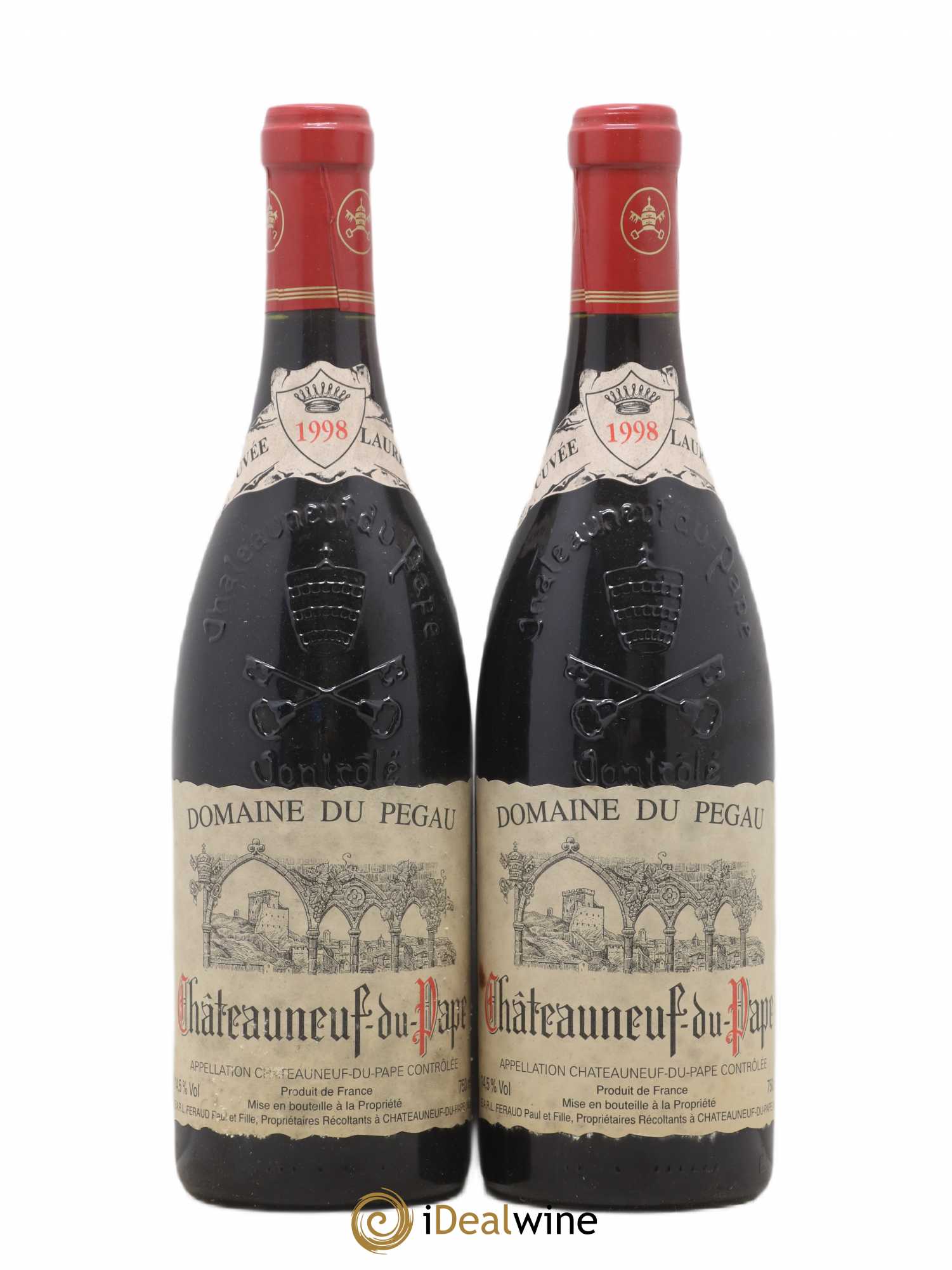 Châteauneuf-du-Pape Domaine du Pégau Cuvée Laurence Paul et Laurence Féraud 1998 - Lot de 2 bouteilles - 0