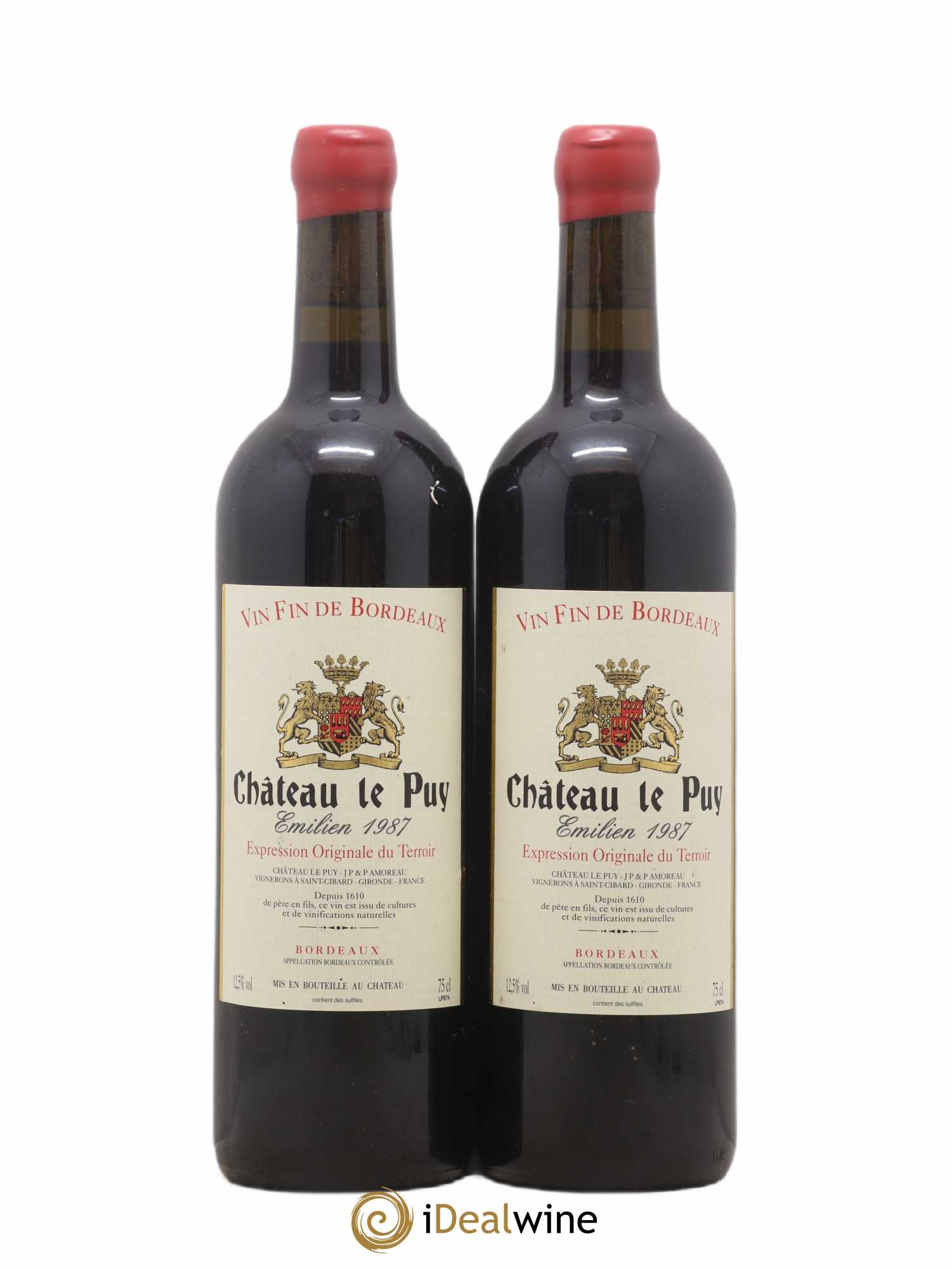 Le Puy - Cuvée Emilien 1987 - Lot de 2 bouteilles - 0