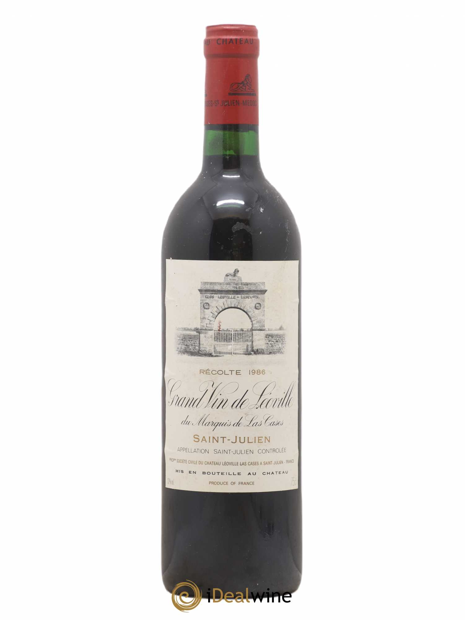 Château Léoville Las Cases 2ème Grand Cru Classé 1986 - Lot de 1 bouteille - 0