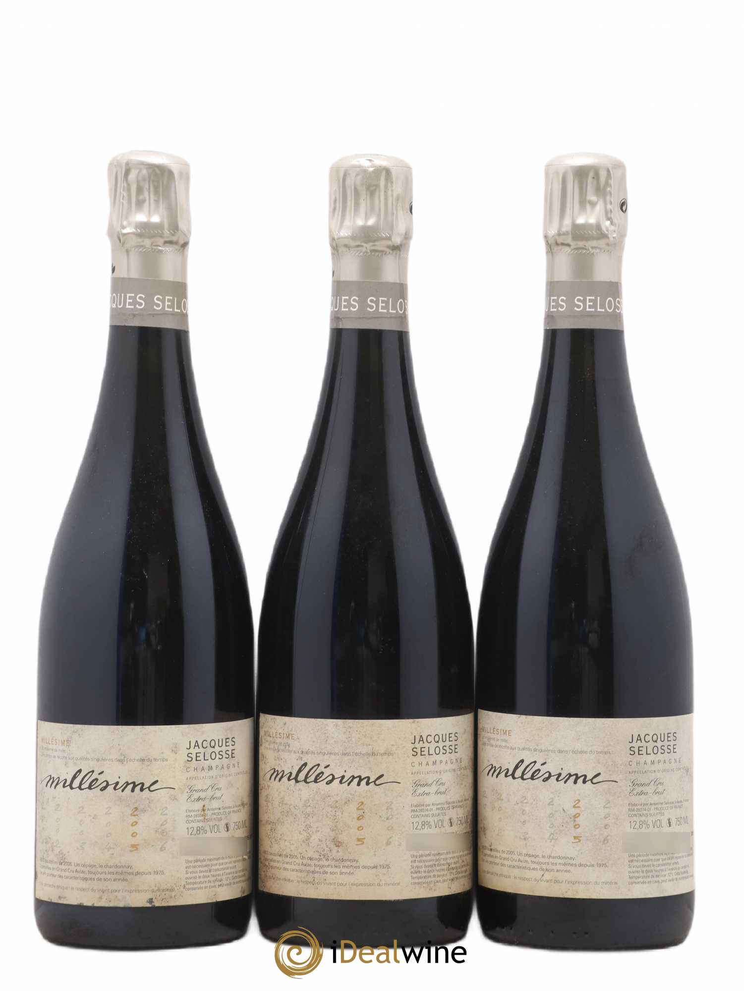 Blanc de Blancs Millésimé Jacques Selosse 2005 - Lot de 3 bouteilles - 0