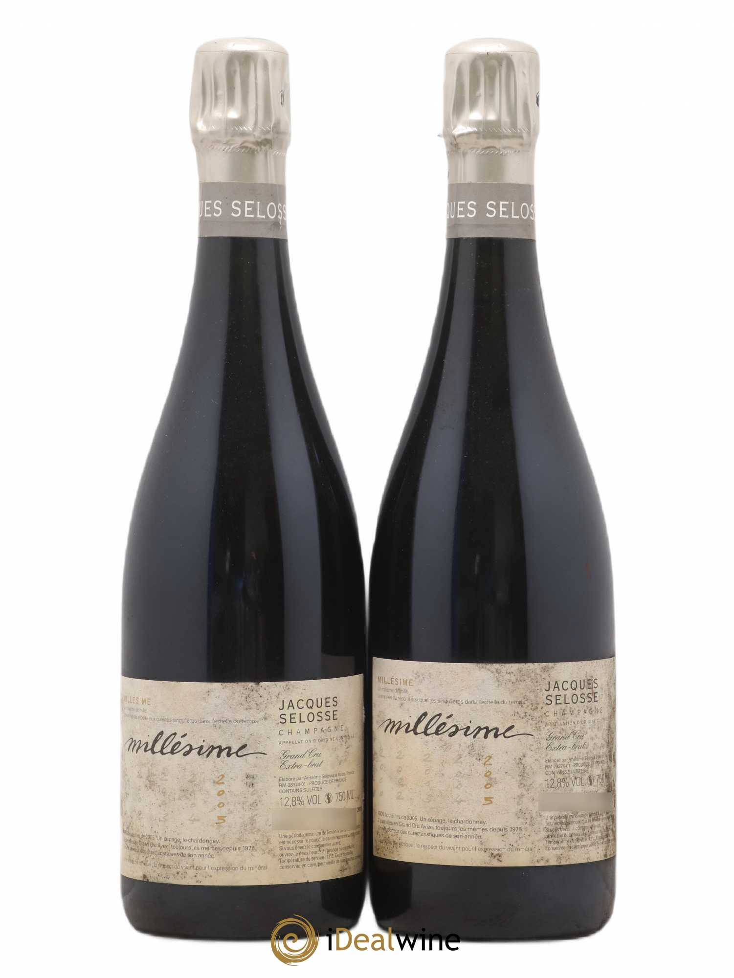 Blanc de Blancs Millésimé Jacques Selosse 2005 - Lot de 2 bouteilles - 0