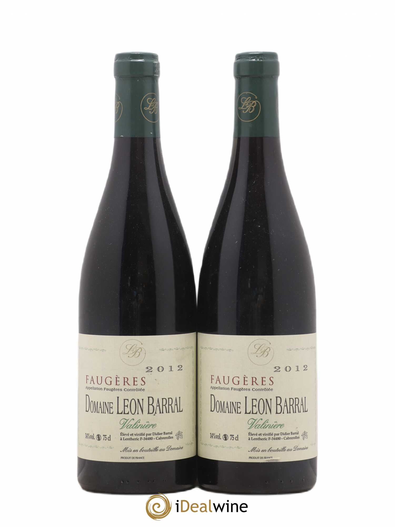 Faugères Valinière Domaine Léon Barral 2012 - Lot de 2 bouteilles - 0