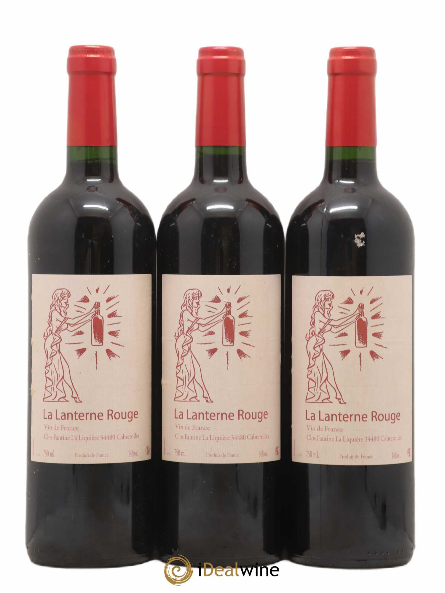 Vin de France Clos Fantine Lanterne Rouge Famille Andrieu 2016 - Lot de 3 bouteilles - 0