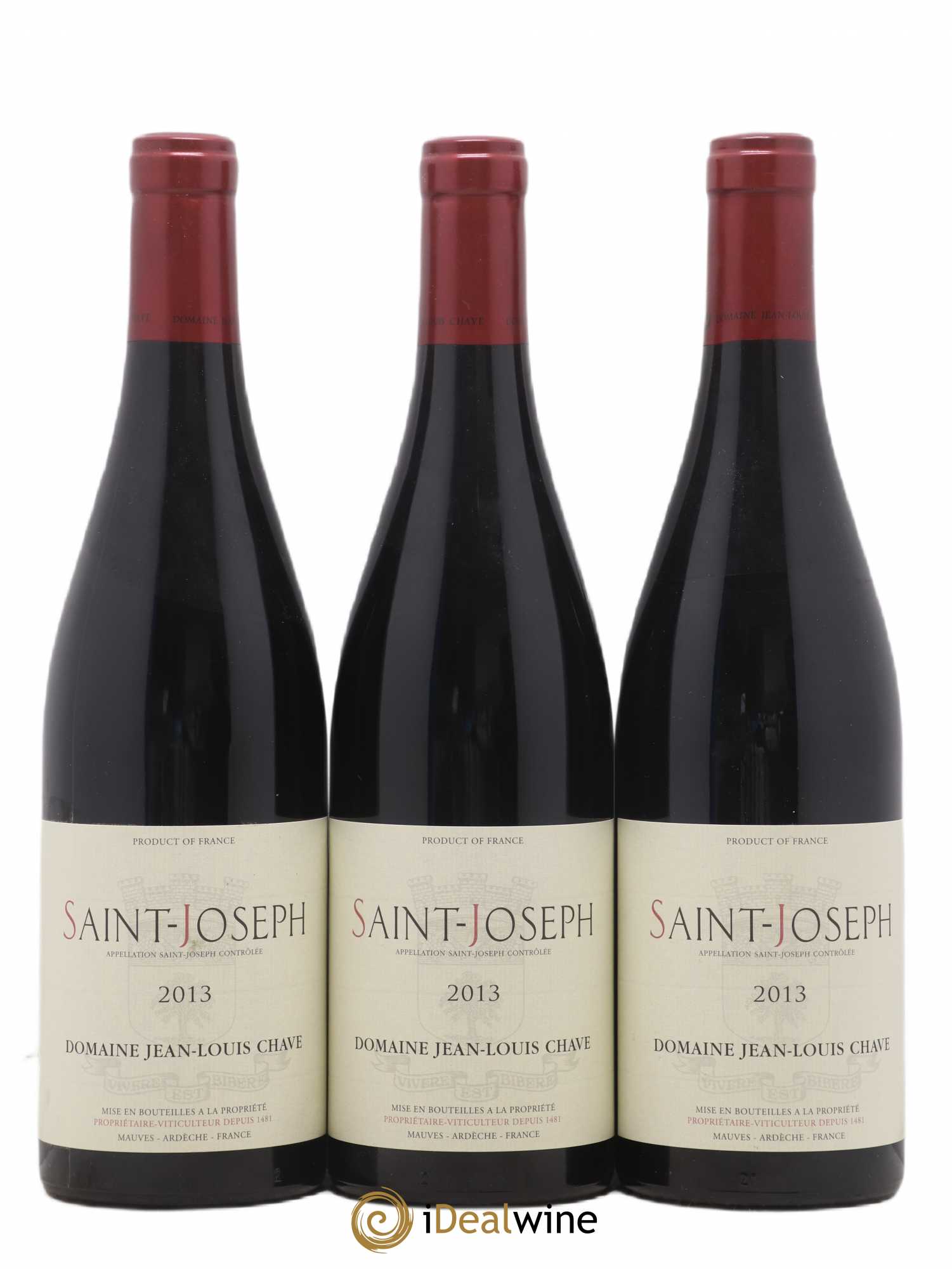 Saint-Joseph Jean-Louis Chave 2013 - Lot de 3 bouteilles - 0