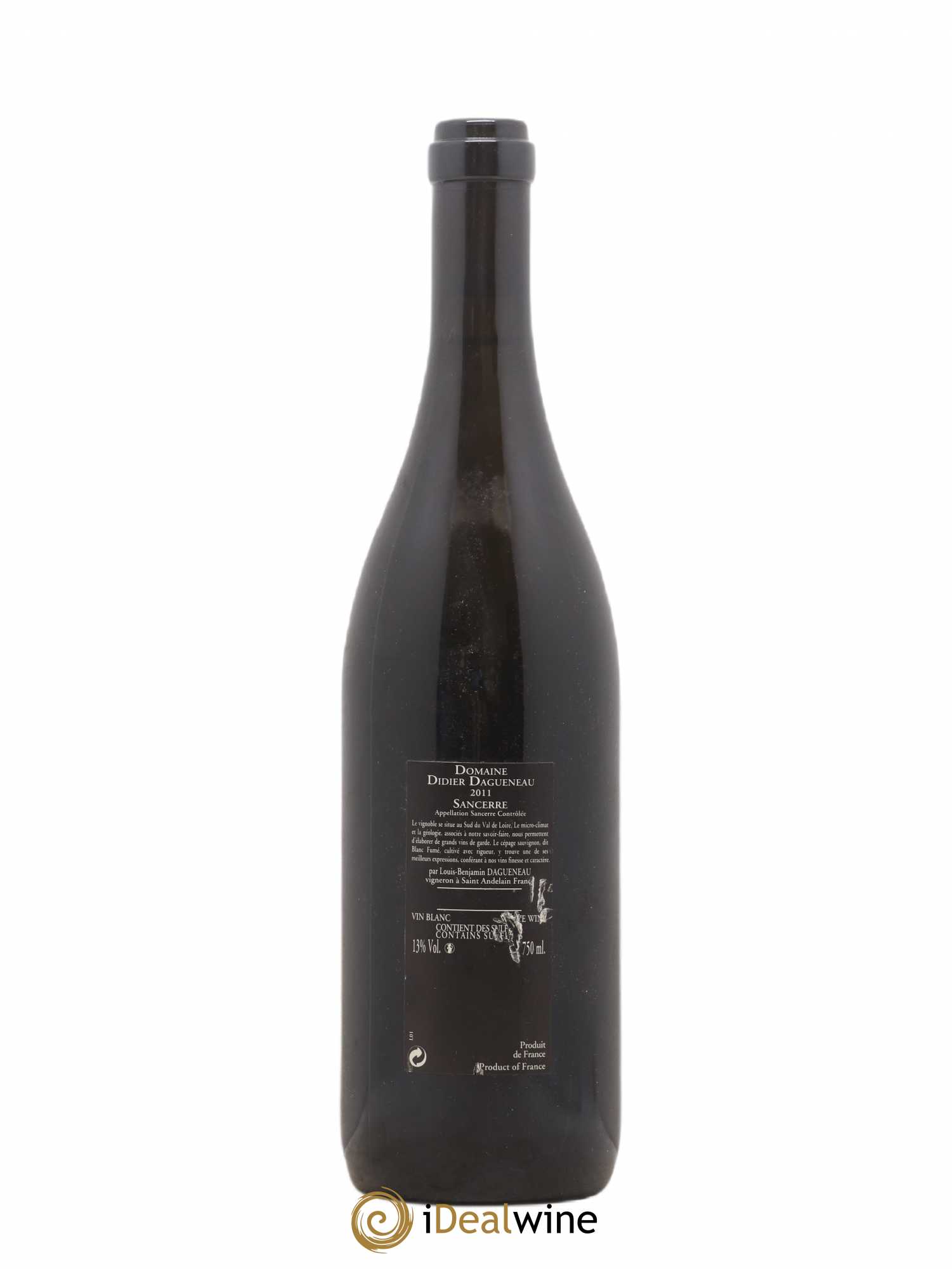 Sancerre Le Mont Damné Chavignol Dagueneau (Domaine Didier - Louis-Benjamin) 2011 - Lot de 1 bouteille - 1