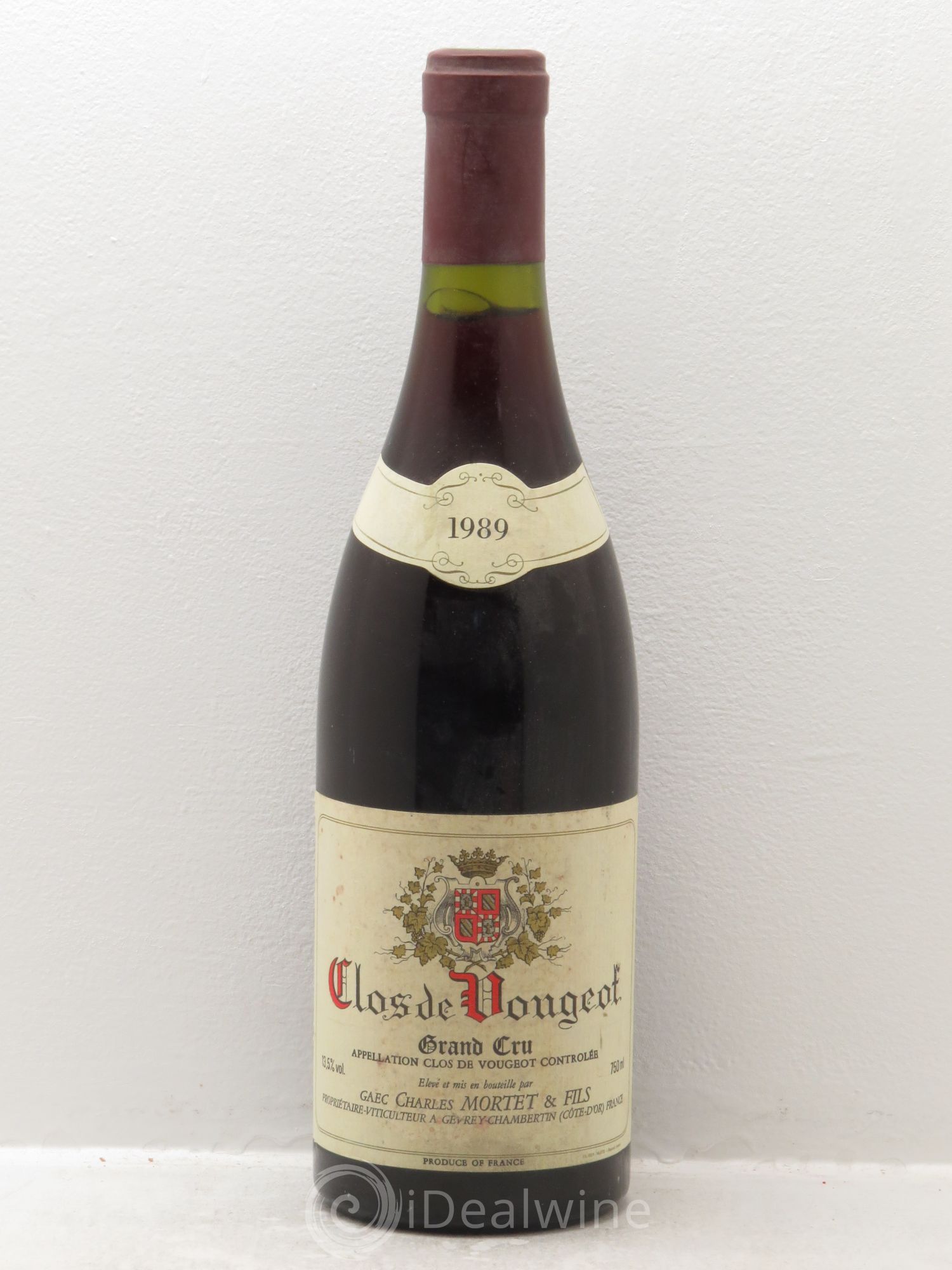 Clos de Vougeot Grand Cru 1989 - Lot de 1 bouteille - 0