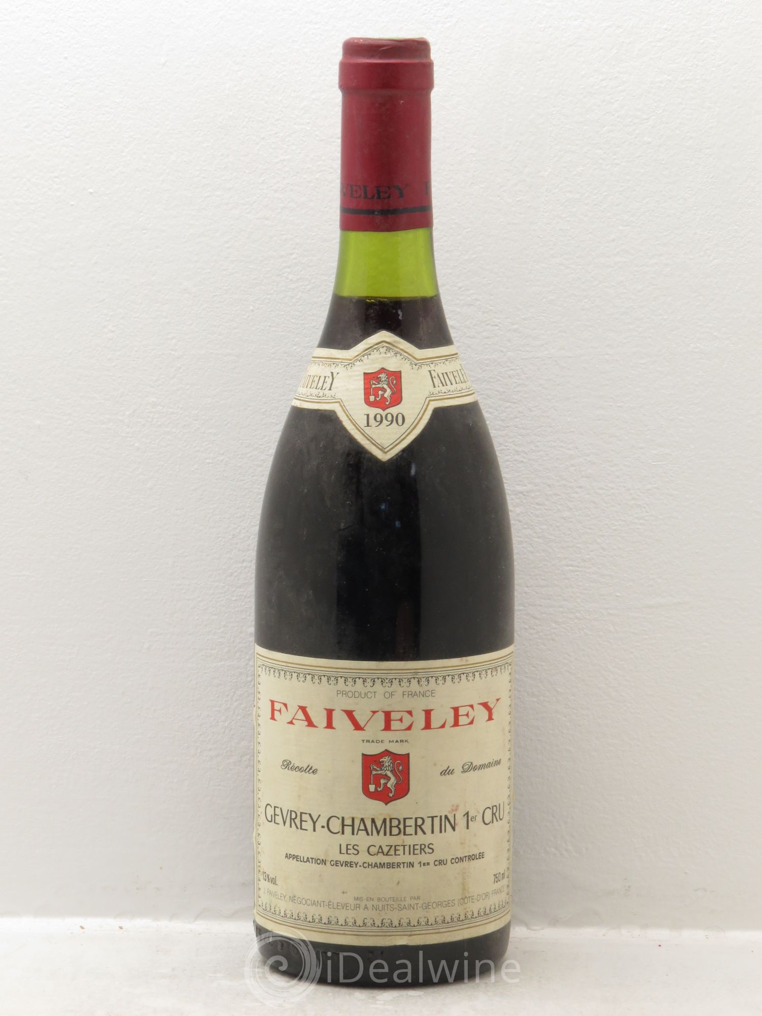 Gevrey-Chambertin 1er Cru Les Cazetiers Faiveley 1990 - Lot de 1 bouteille - 0