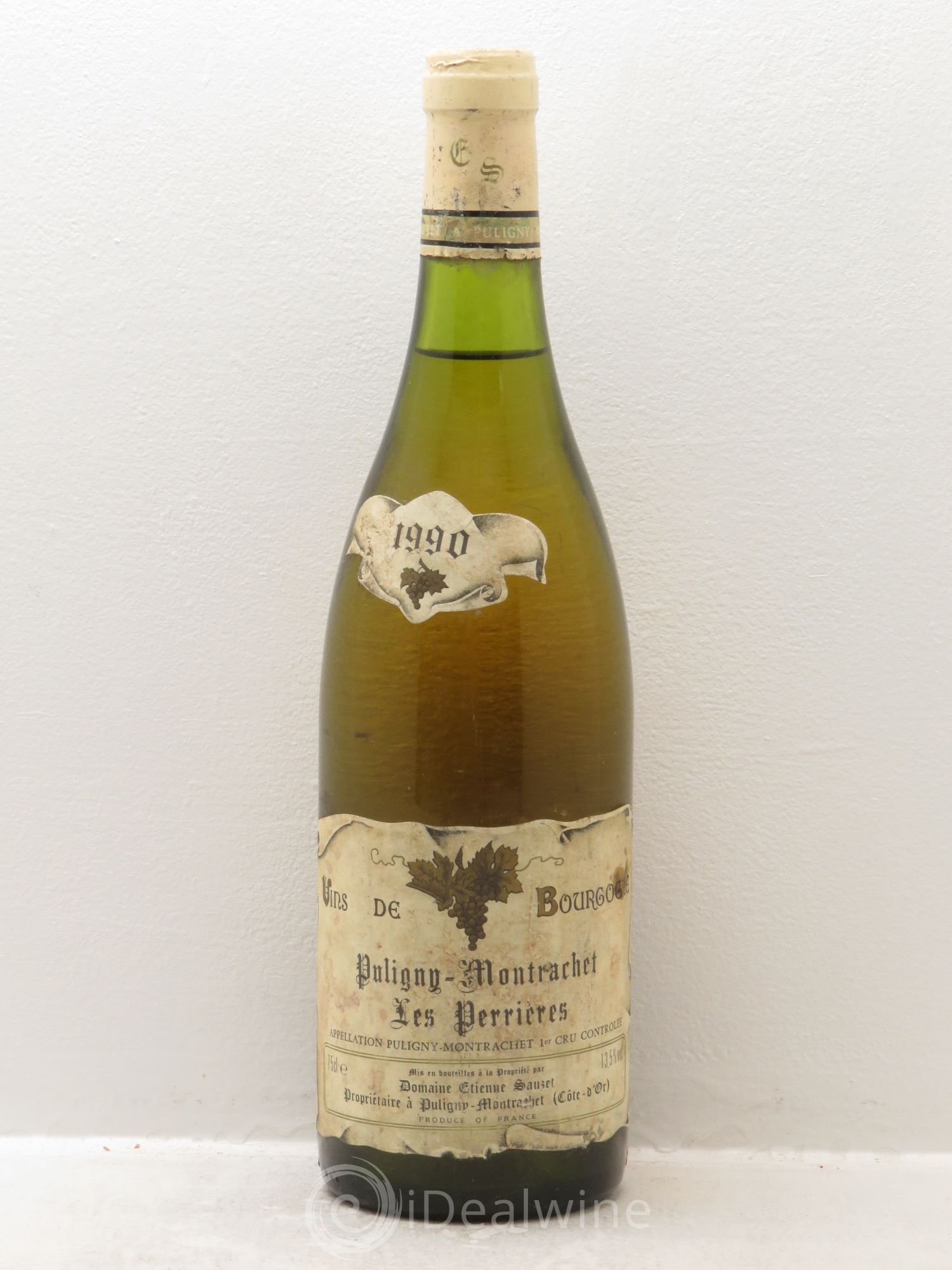 Puligny-Montrachet 1er Cru Les Perrières Etienne Sauzet 1990 - Lot de 1 bouteille - 0