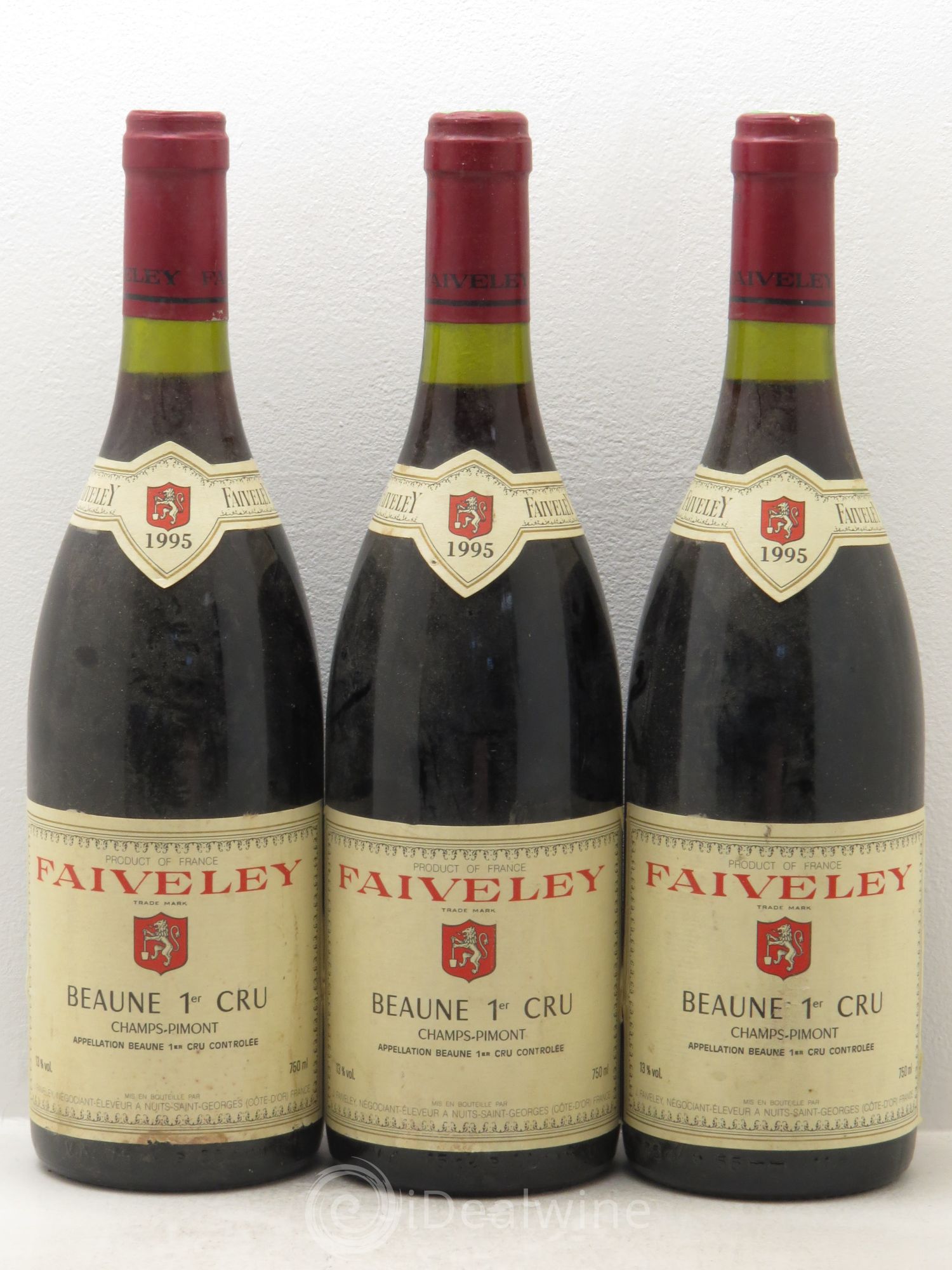 Beaune 1er Cru Domaine Faiveley 1995 - Lot de 3 bouteilles - 0