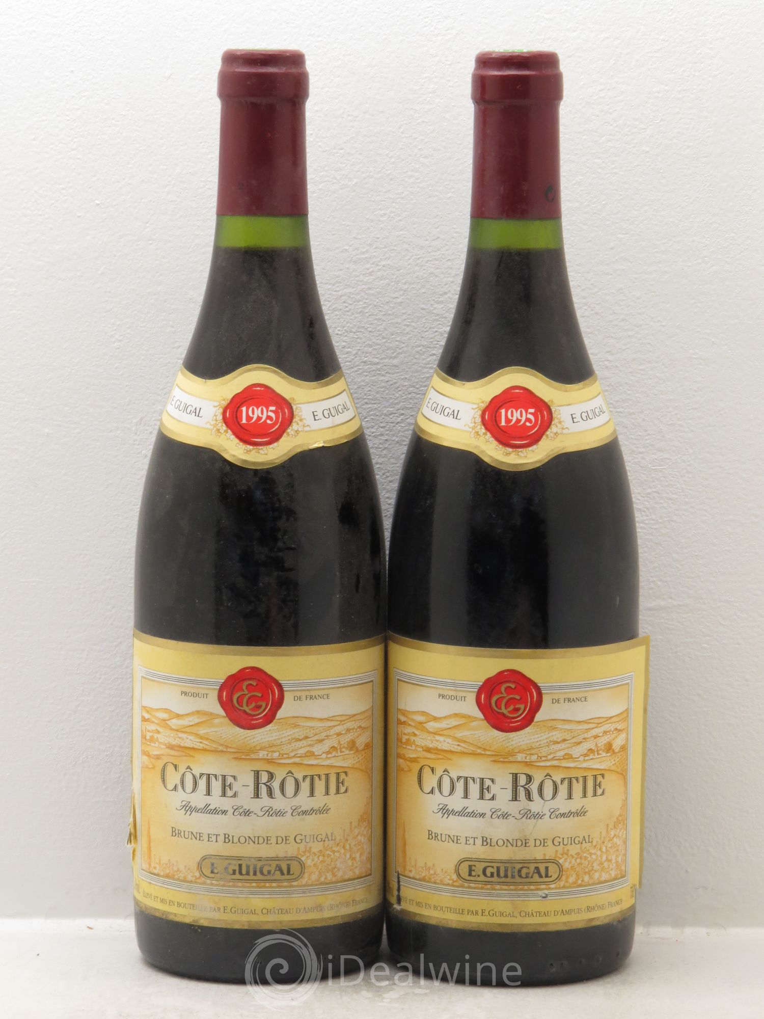Côte-Rôtie Côtes Brune et Blonde Guigal 1995 - Lot de 2 bouteilles - 0