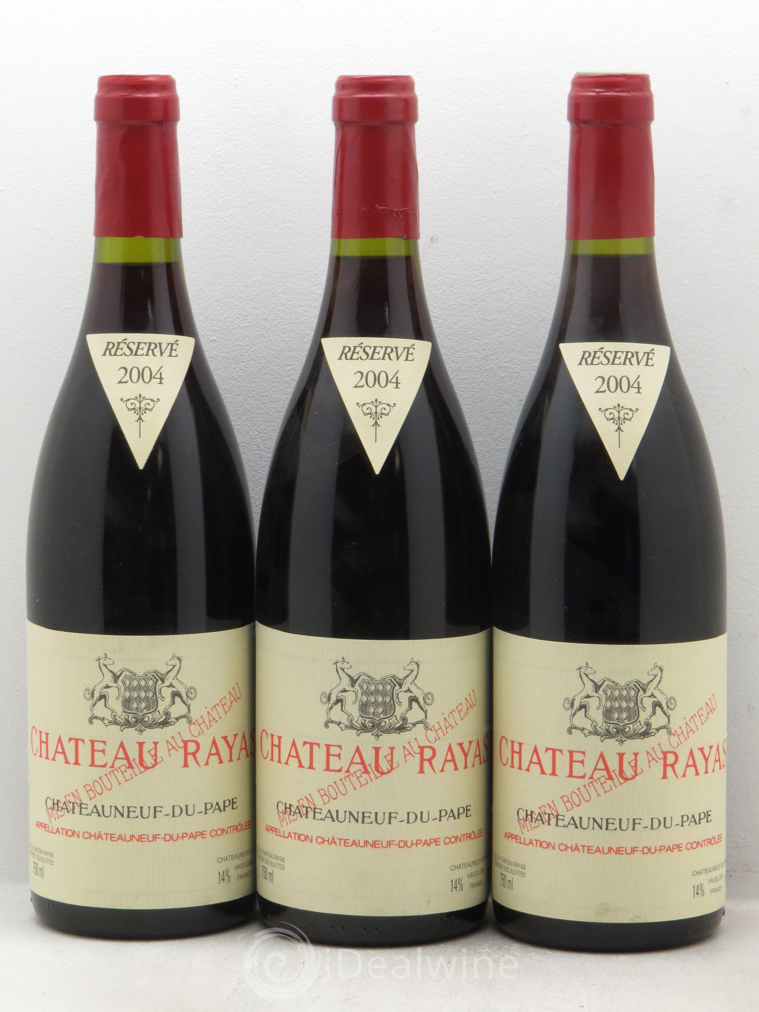 Châteauneuf-du-Pape Château Rayas Emmanuel Reynaud 2004 - Lot de 3 bouteilles - 0