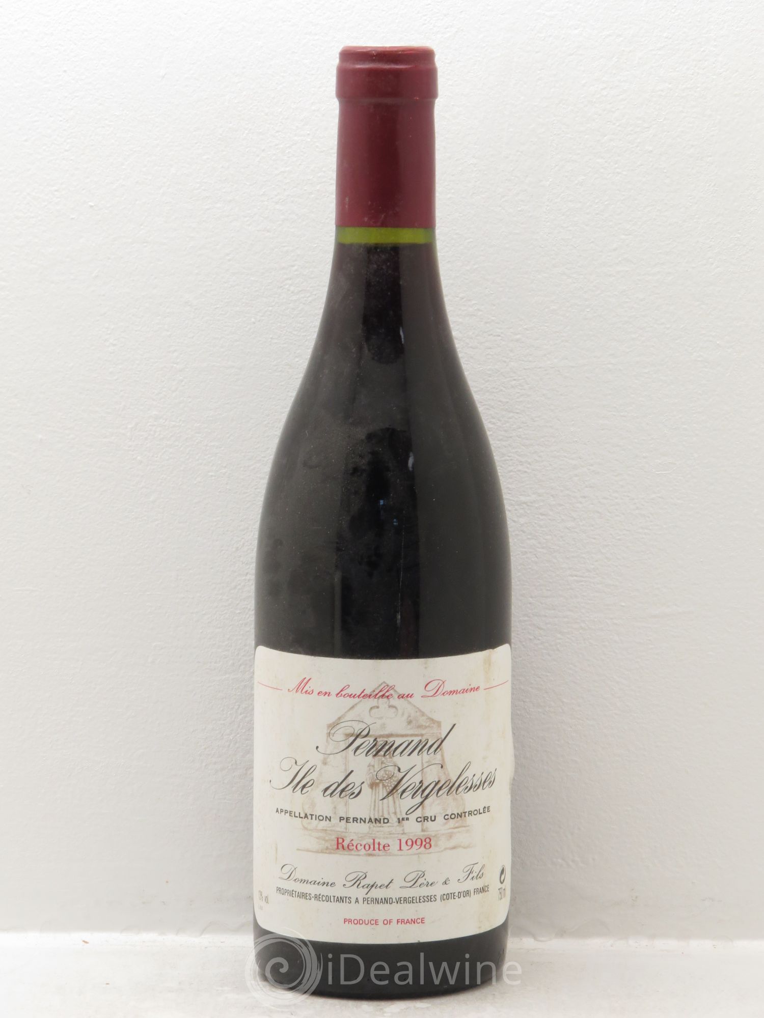 Pernand-Vergelesses 1er Cru 1998 - Lot de 1 bouteille - 0