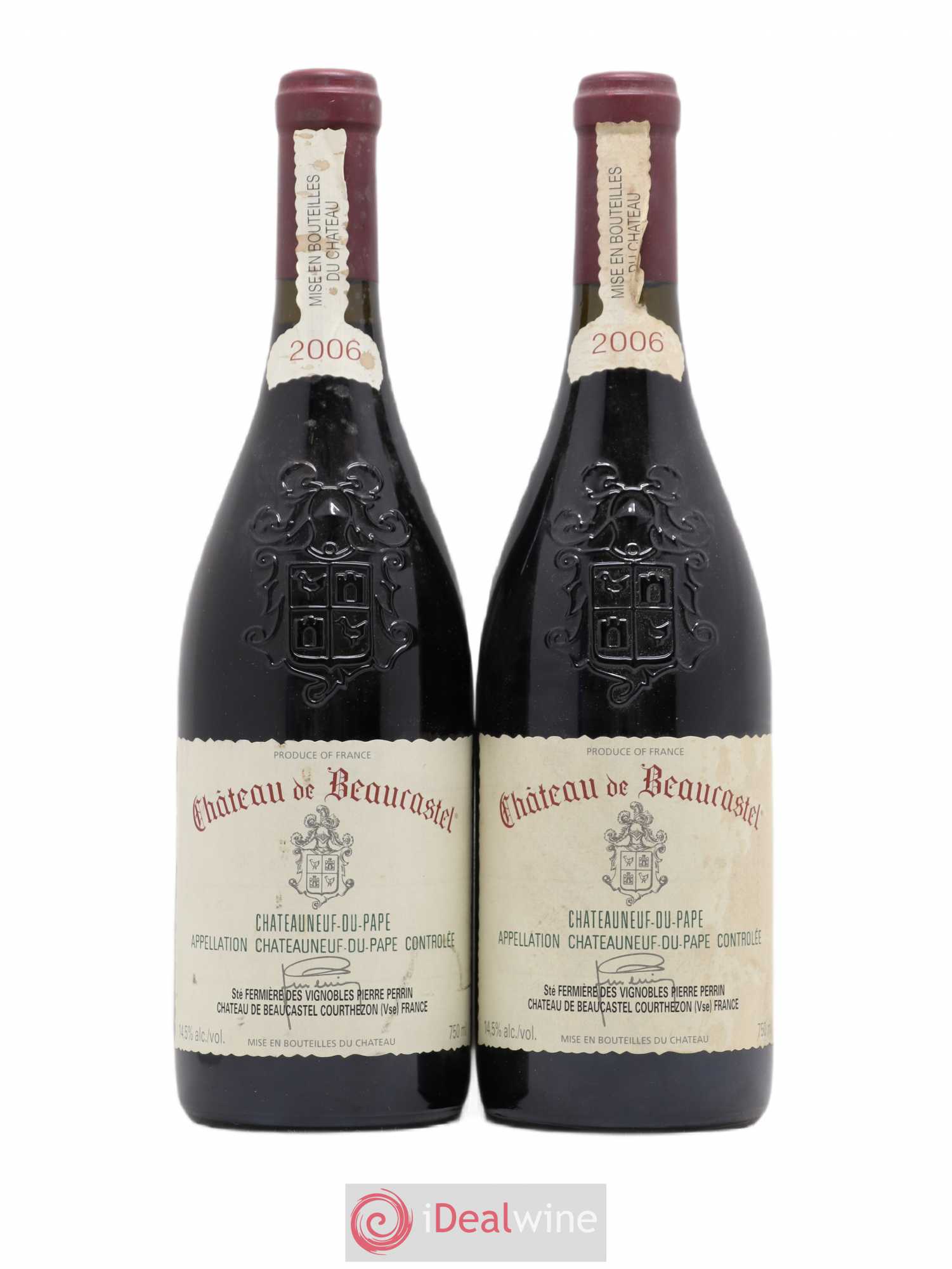 Châteauneuf-du-Pape Château de Beaucastel Famille Perrin 2006 - Lot de 2 bouteilles - 0