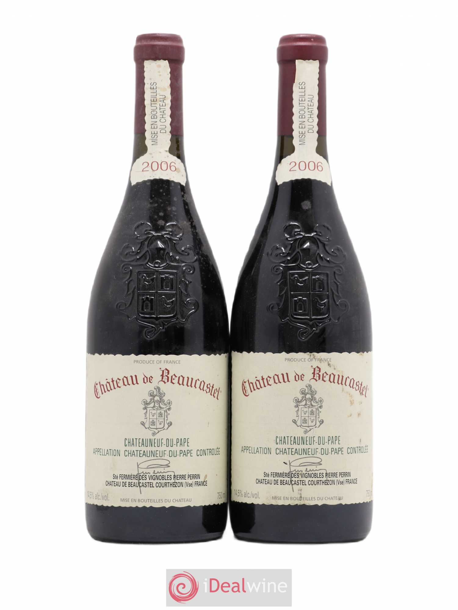Châteauneuf-du-Pape Château de Beaucastel Famille Perrin 2006 - Lot de 2 bouteilles - 0