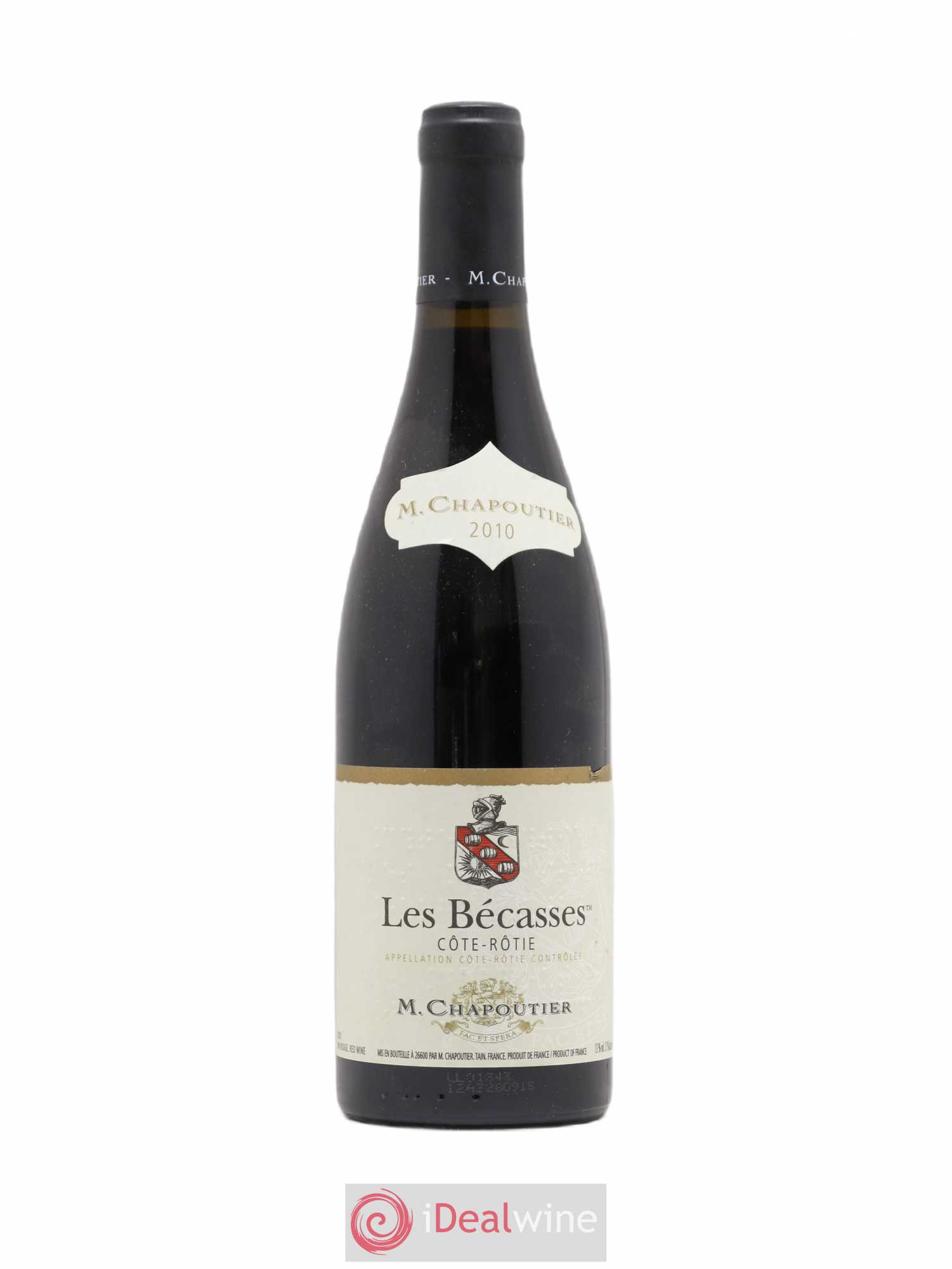 Côte-Rôtie Les Bécasses Chapoutier 2010 - Lot de 1 bouteille - 0
