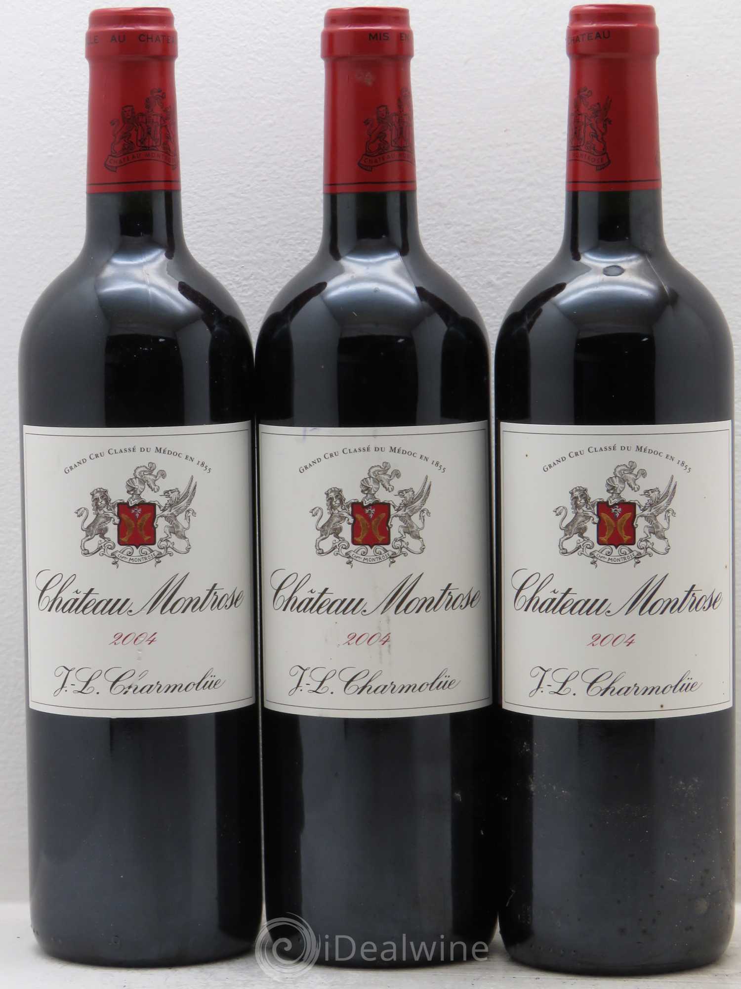 Château Montrose 2ème Grand Cru Classé 2004 - Lot de 3 bouteilles - 0