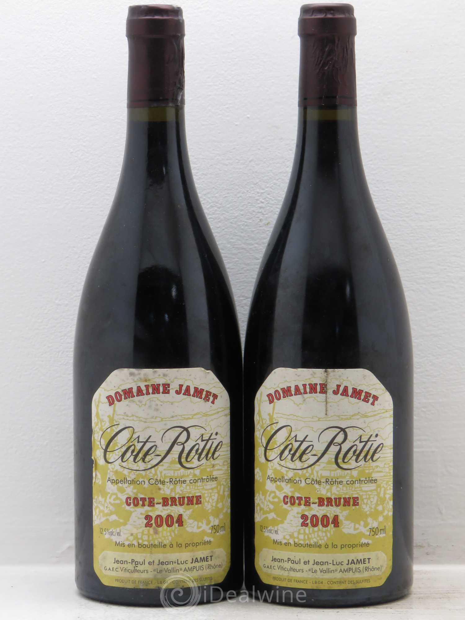 Côte-Rôtie Côte Brune Jamet (Domaine) 2004 - Lot de 2 bouteilles - 0