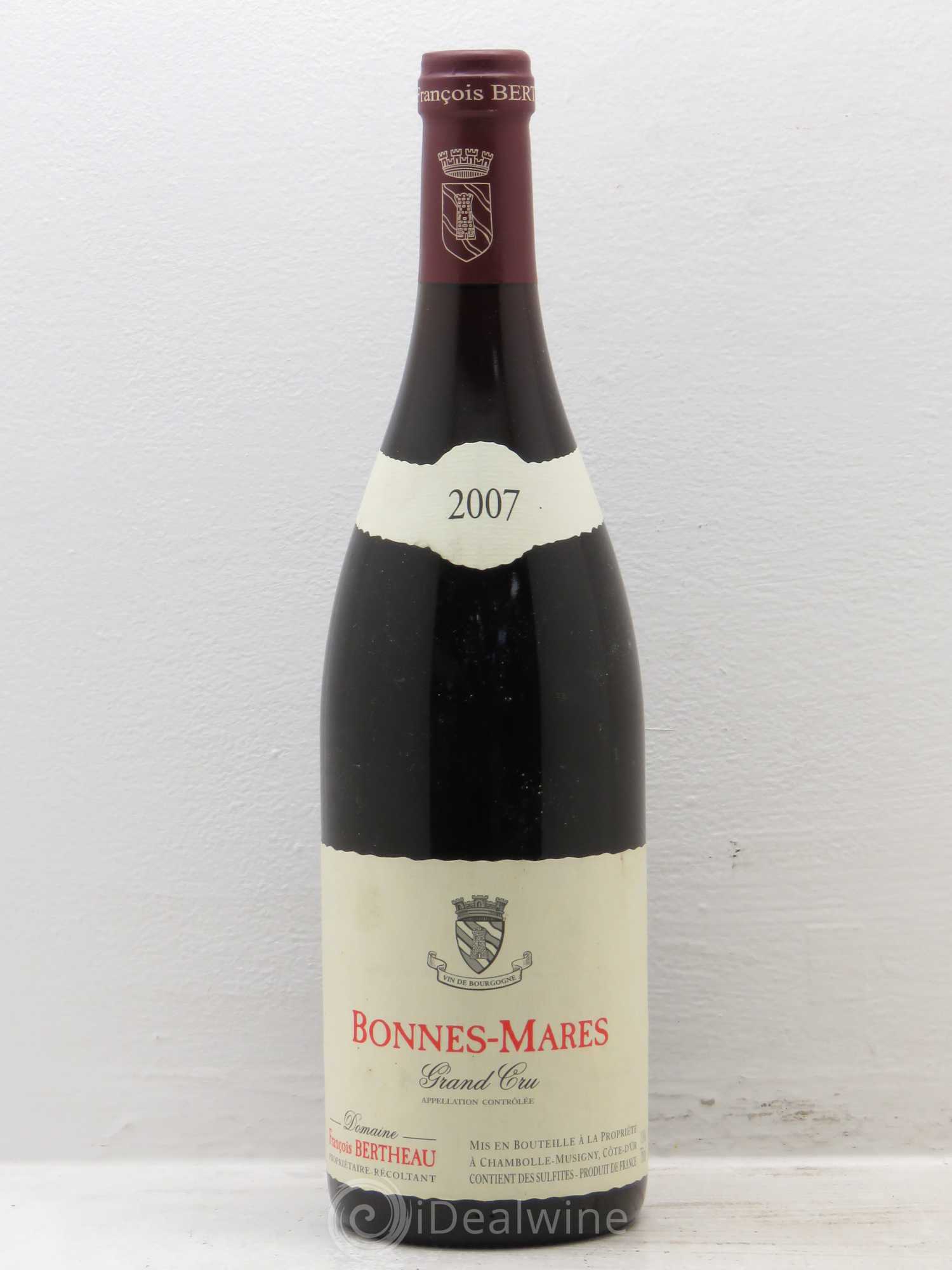 Bonnes-Mares Grand Cru François Bertheau 2007 - Lot de 1 bouteille - 0