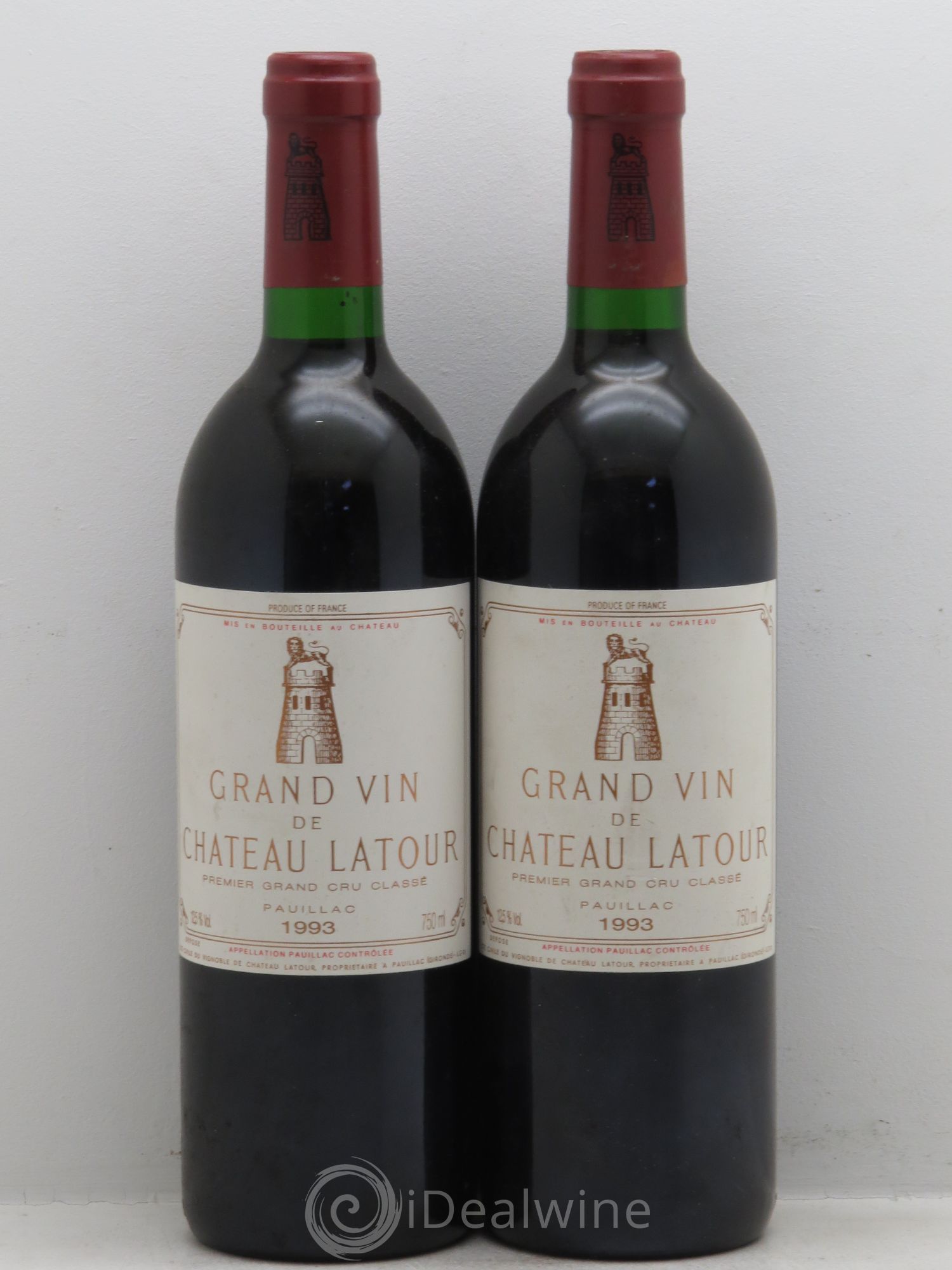 Château Latour 1er Grand Cru Classé 1993 - Lot de 2 bouteilles - 0