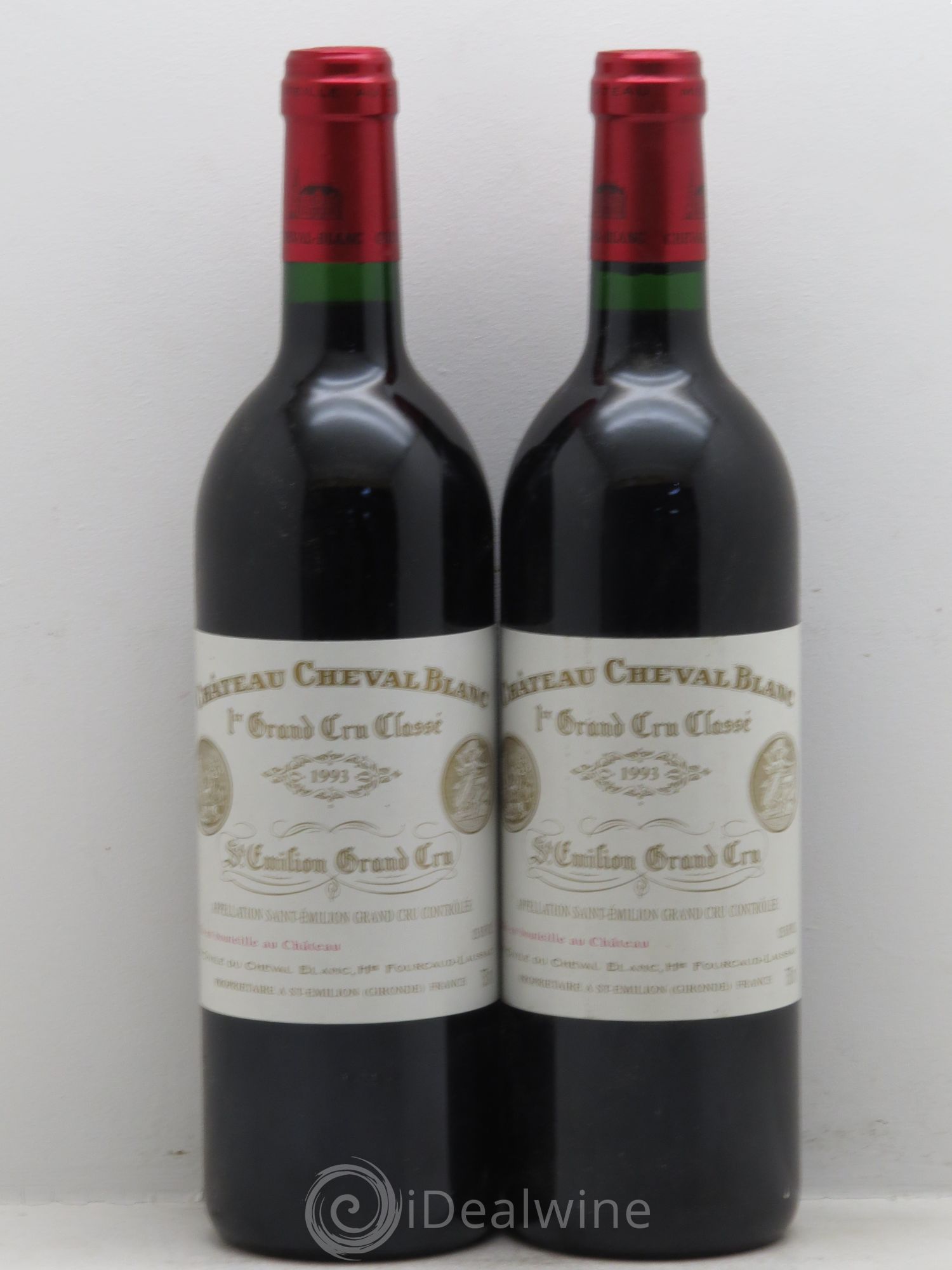Château Cheval Blanc 1er Grand Cru Classé A 1993 - Lot de 2 bouteilles - 0