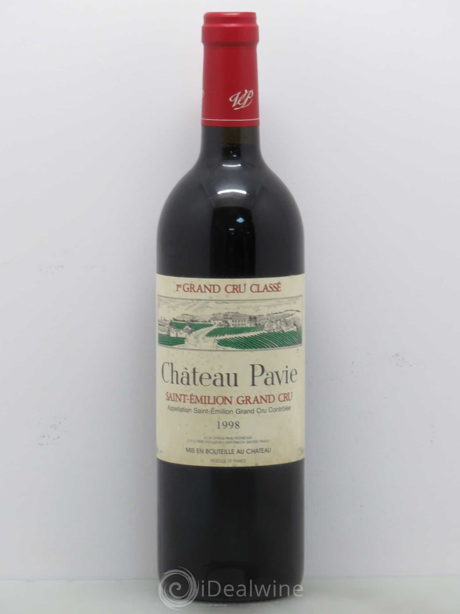 Château Pavie 1er Grand Cru Classé A 1998 - Lot de 1 bouteille - 0