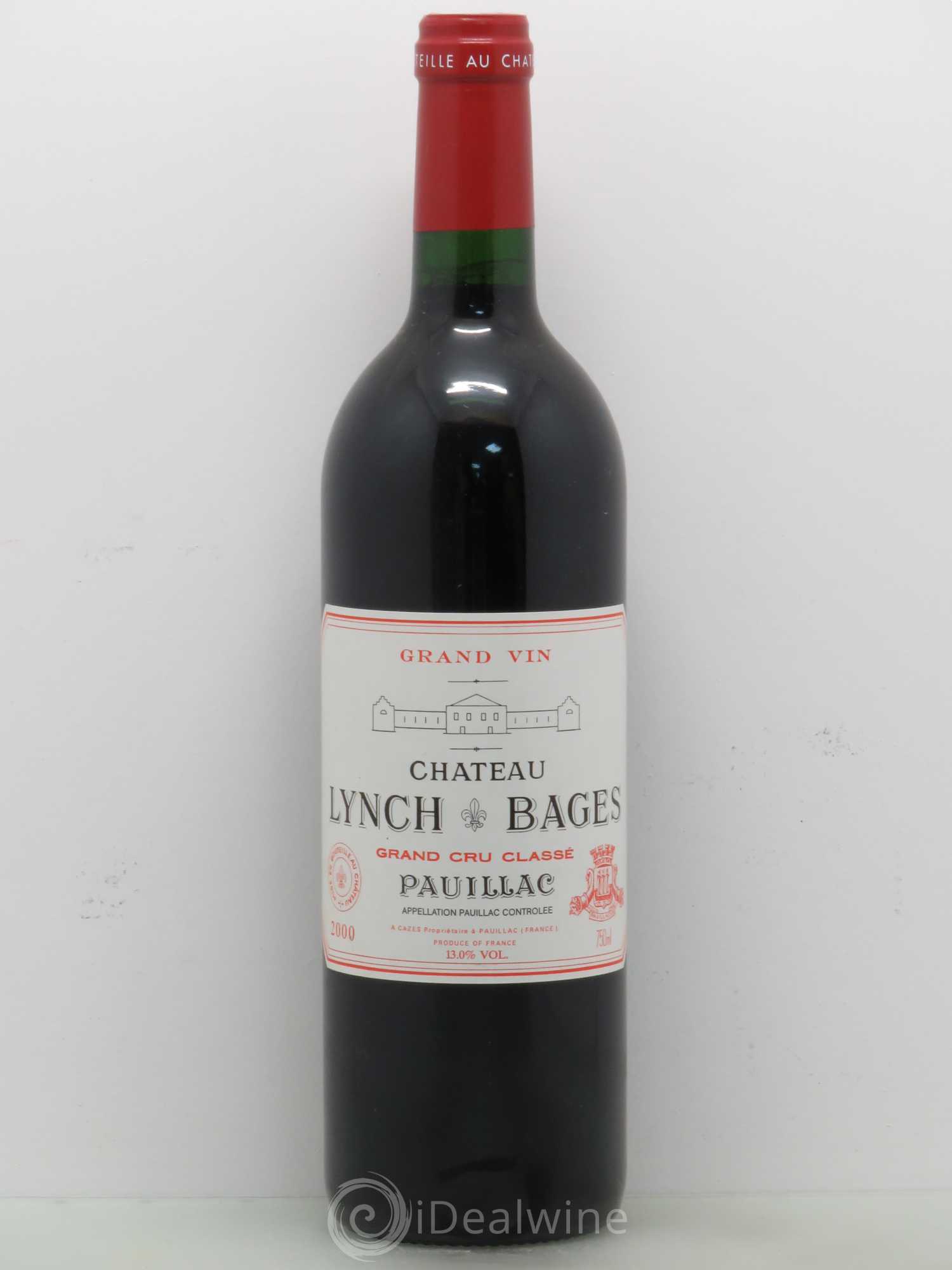 Château Lynch Bages 5ème Grand Cru Classé 2000 - Lot de 1 bouteille - 0