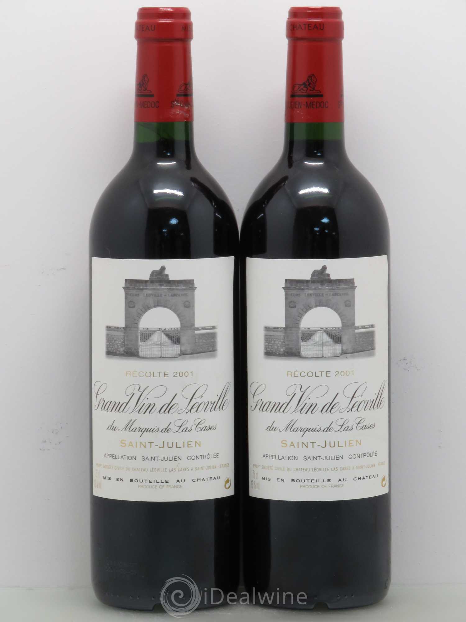 Château Léoville Las Cases 2ème Grand Cru Classé 2001 - Lot de 2 bouteilles - 0