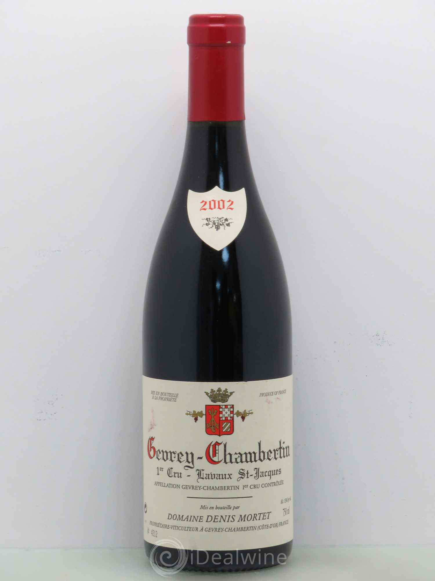 Gevrey-Chambertin 1er Cru Lavaux Saint Jacques Denis Mortet (Domaine) 2002 - Lot de 1 bouteille - 0