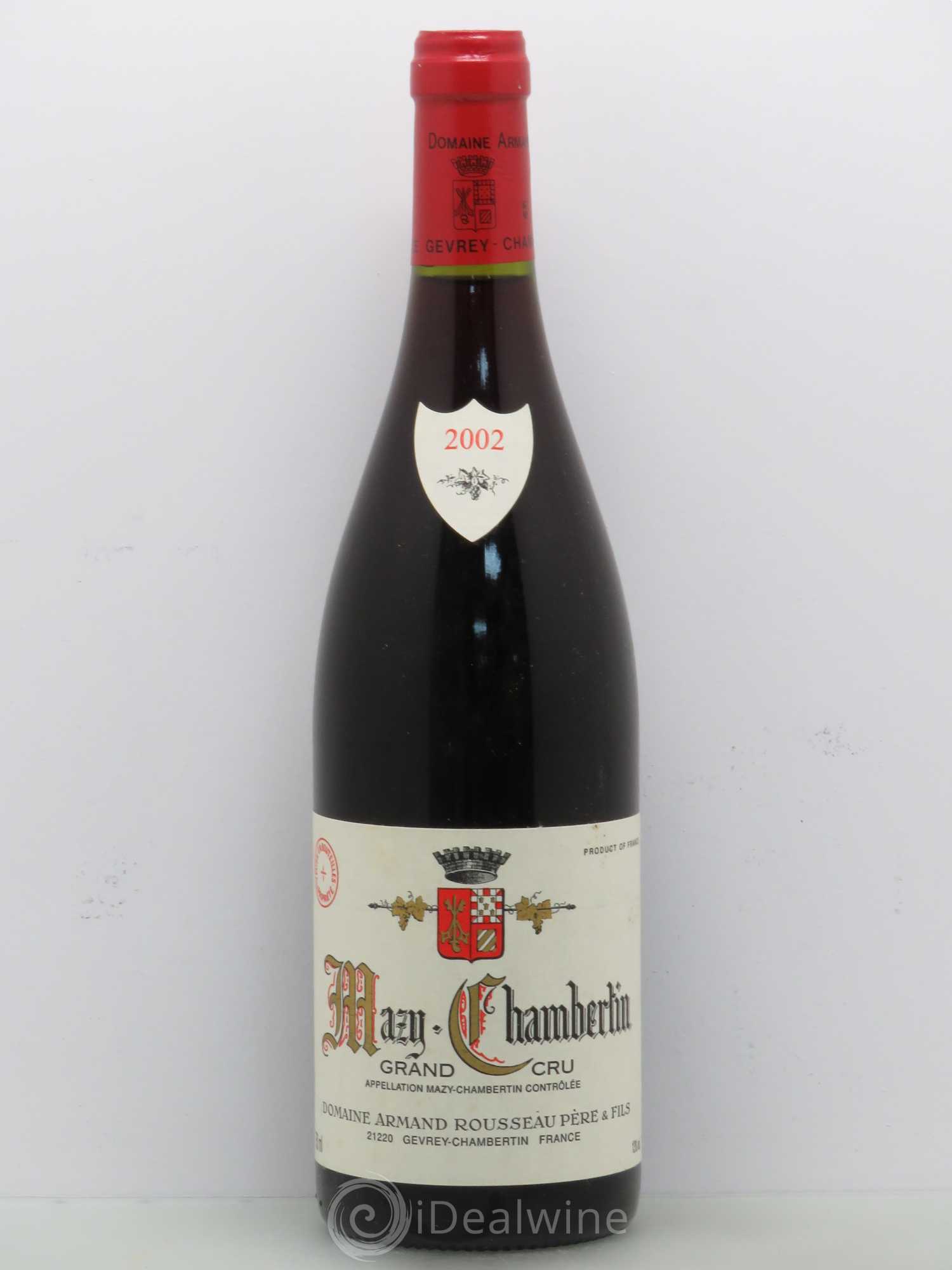 Mazis-Chambertin Grand Cru Armand Rousseau (Domaine) 2002 - Lot de 1 bouteille - 0