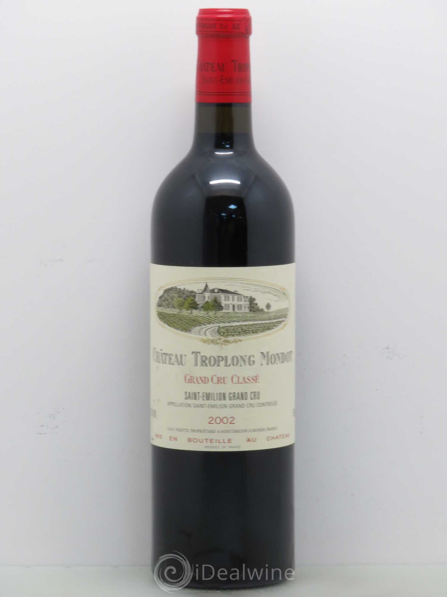 Château Troplong Mondot 1er Grand Cru Classé B 2002 - Lot de 1 bouteille - 0
