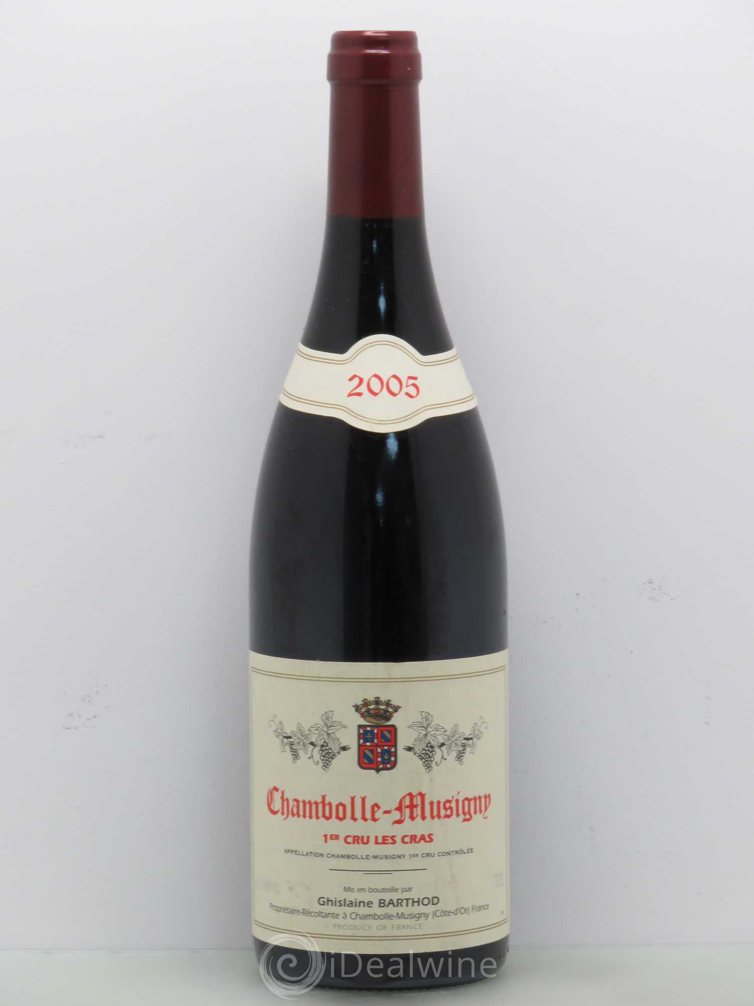 Chambolle-Musigny 1er Cru Les Cras Ghislaine Barthod 2005 - Lot de 1 bouteille - 0
