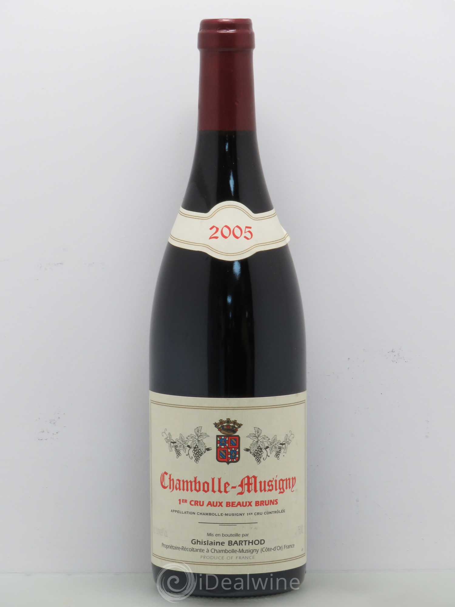 Chambolle-Musigny 1er Cru Aux Beaux Bruns Ghislaine Barthod 2005 - Lot de 1 bouteille - 0
