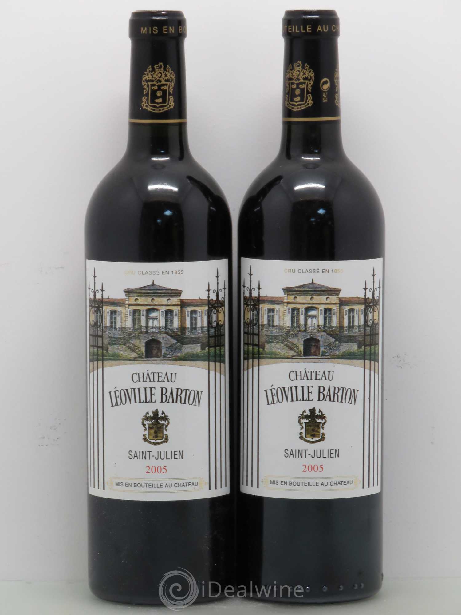 Château Léoville Barton 2ème Grand Cru Classé 2005 - Lot de 2 bouteilles - 0