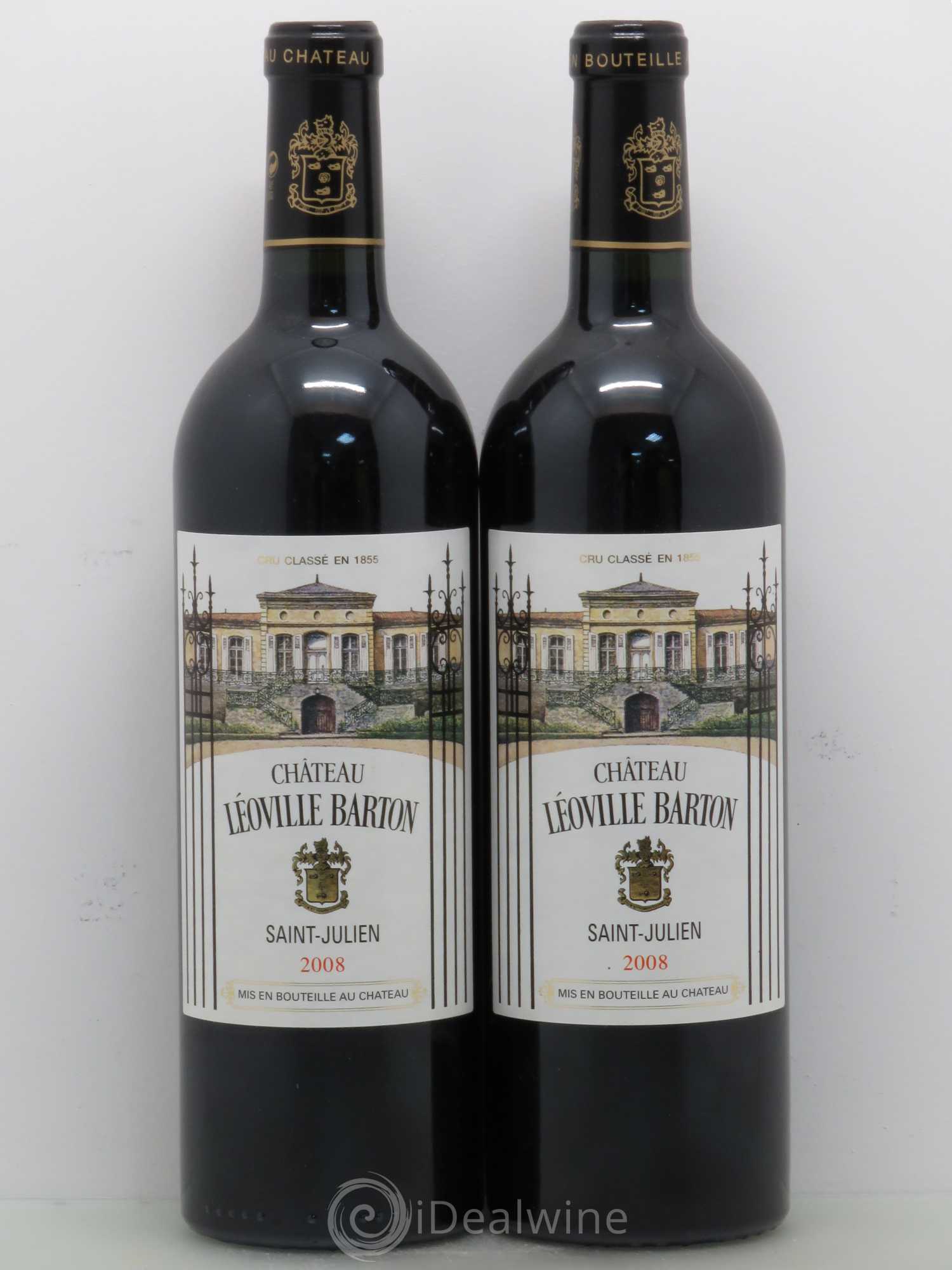 Château Léoville Barton 2ème Grand Cru Classé 2008 - Lot de 2 bouteilles - 0