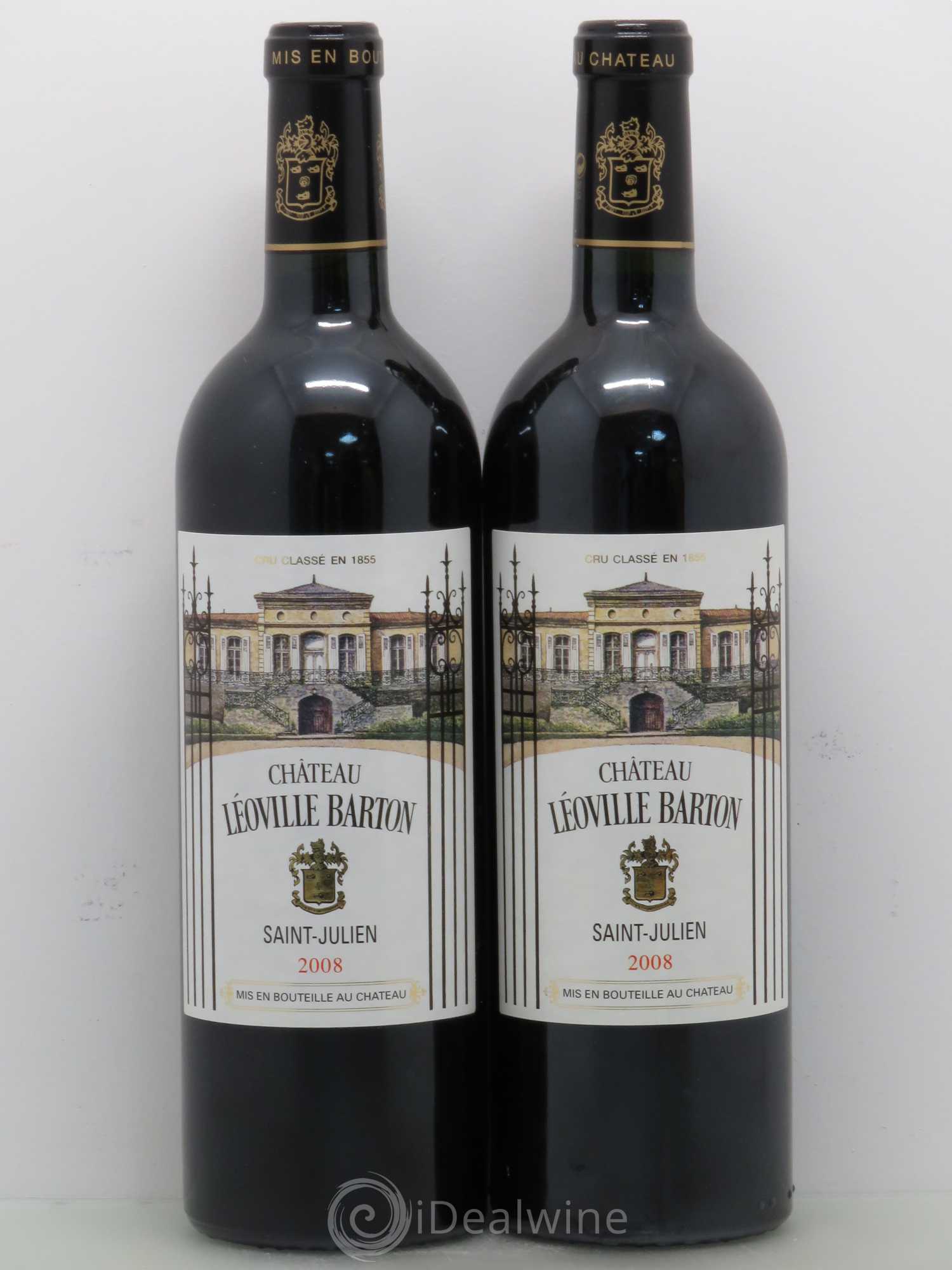 Château Léoville Barton 2ème Grand Cru Classé 2008 - Lot de 2 bouteilles - 0
