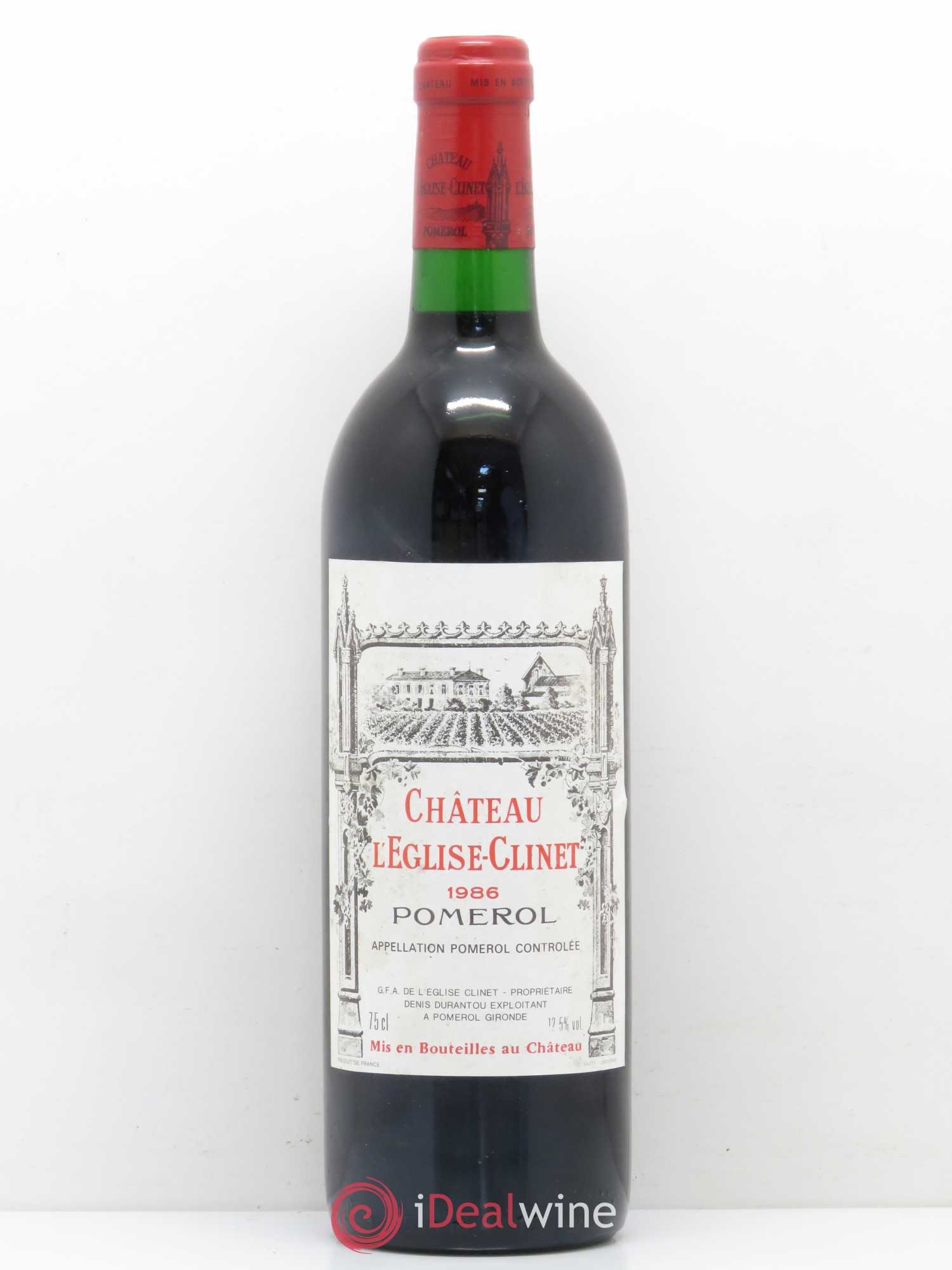 Château l' Église Clinet 1986 - Lot de 1 bouteille - 0