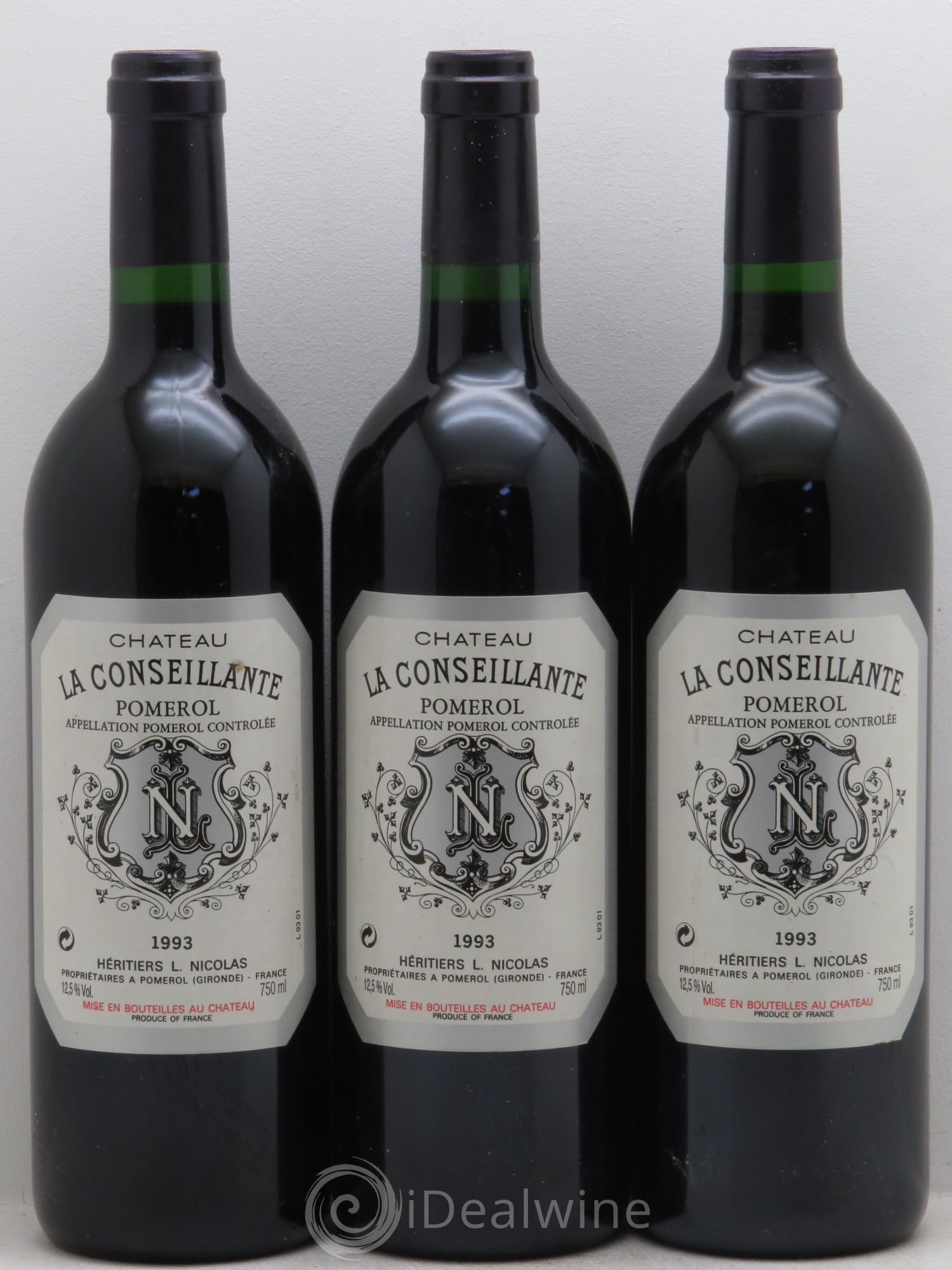 Château la Conseillante 1993 - Lot de 3 bouteilles - 0