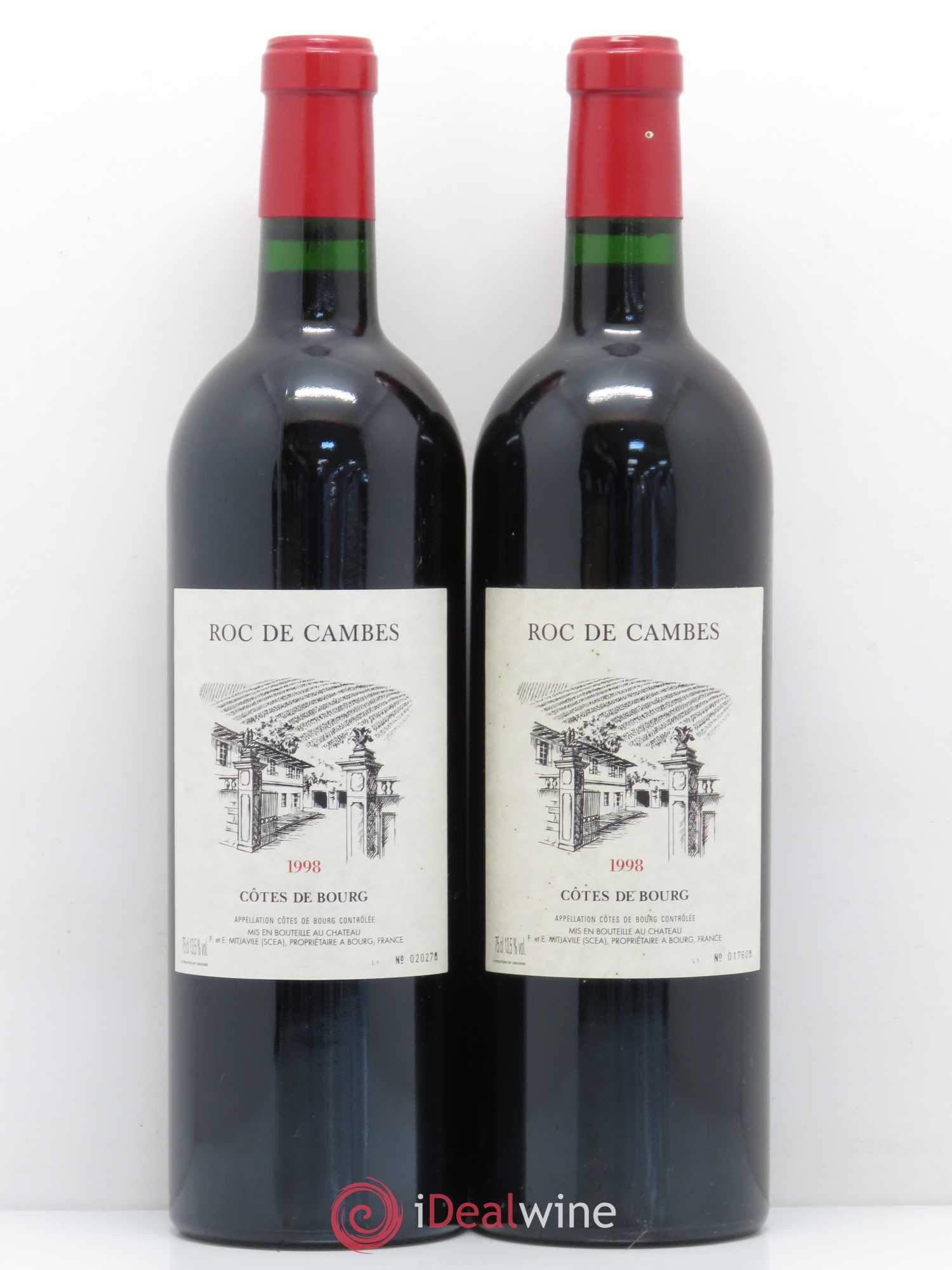 Roc de Cambes 1998 - Posten von 2 Flaschen - 0