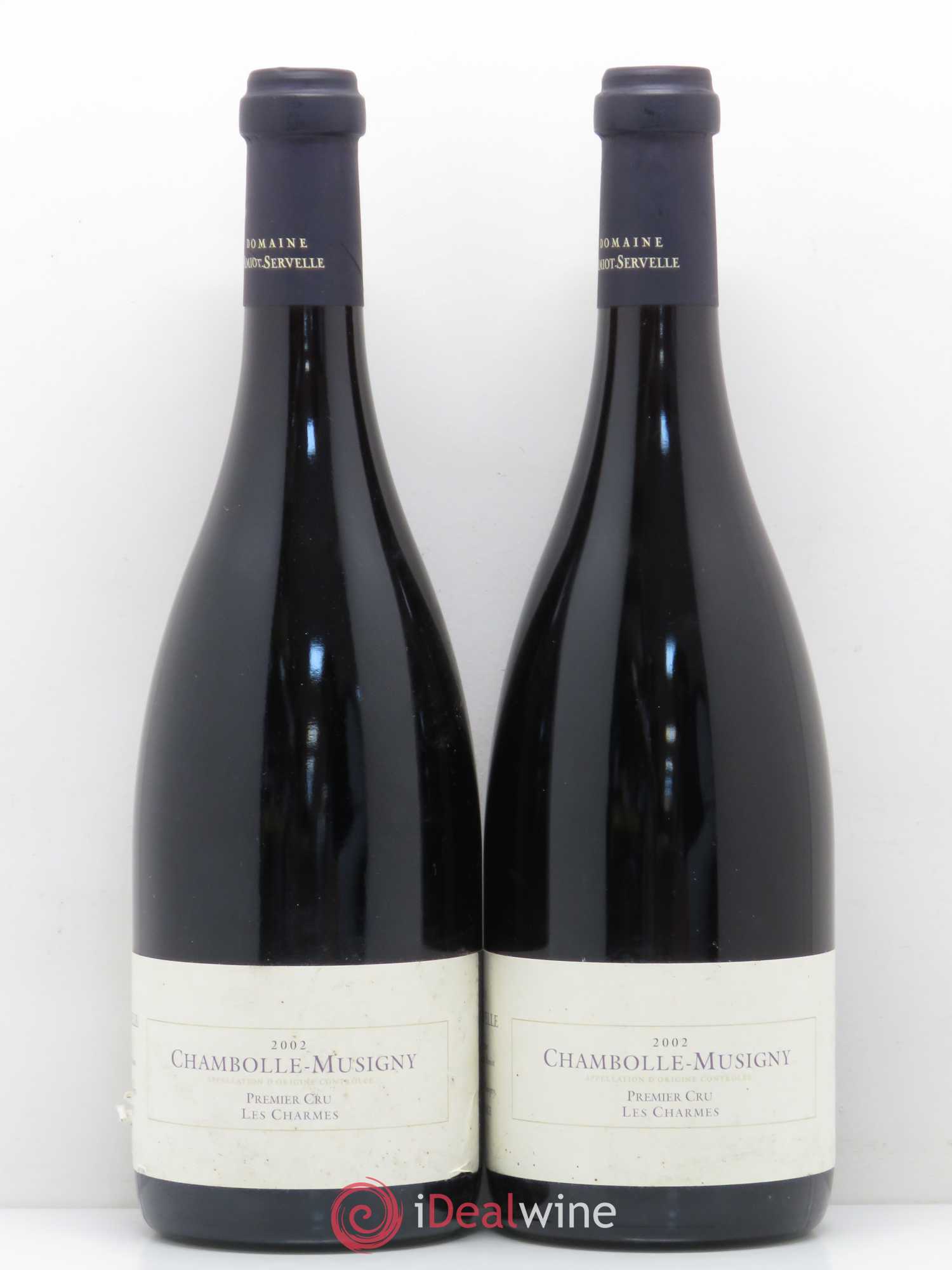 Chambolle-Musigny 1er Cru Les Charmes Amiot-Servelle 2002 - Lot de 2 bouteilles - 0