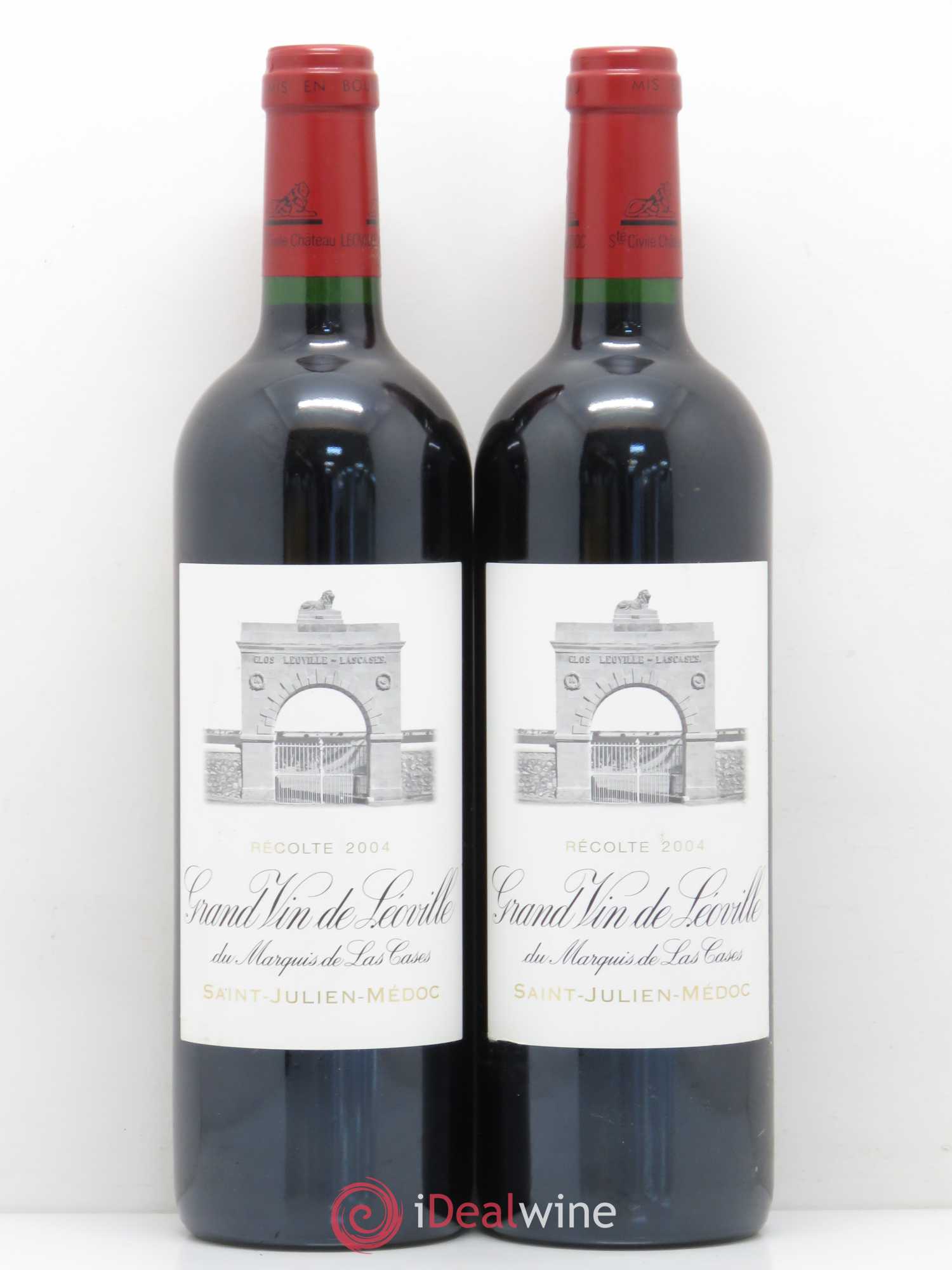 Château Léoville Las Cases 2ème Grand Cru Classé 2004 - Lot de 2 bouteilles - 0