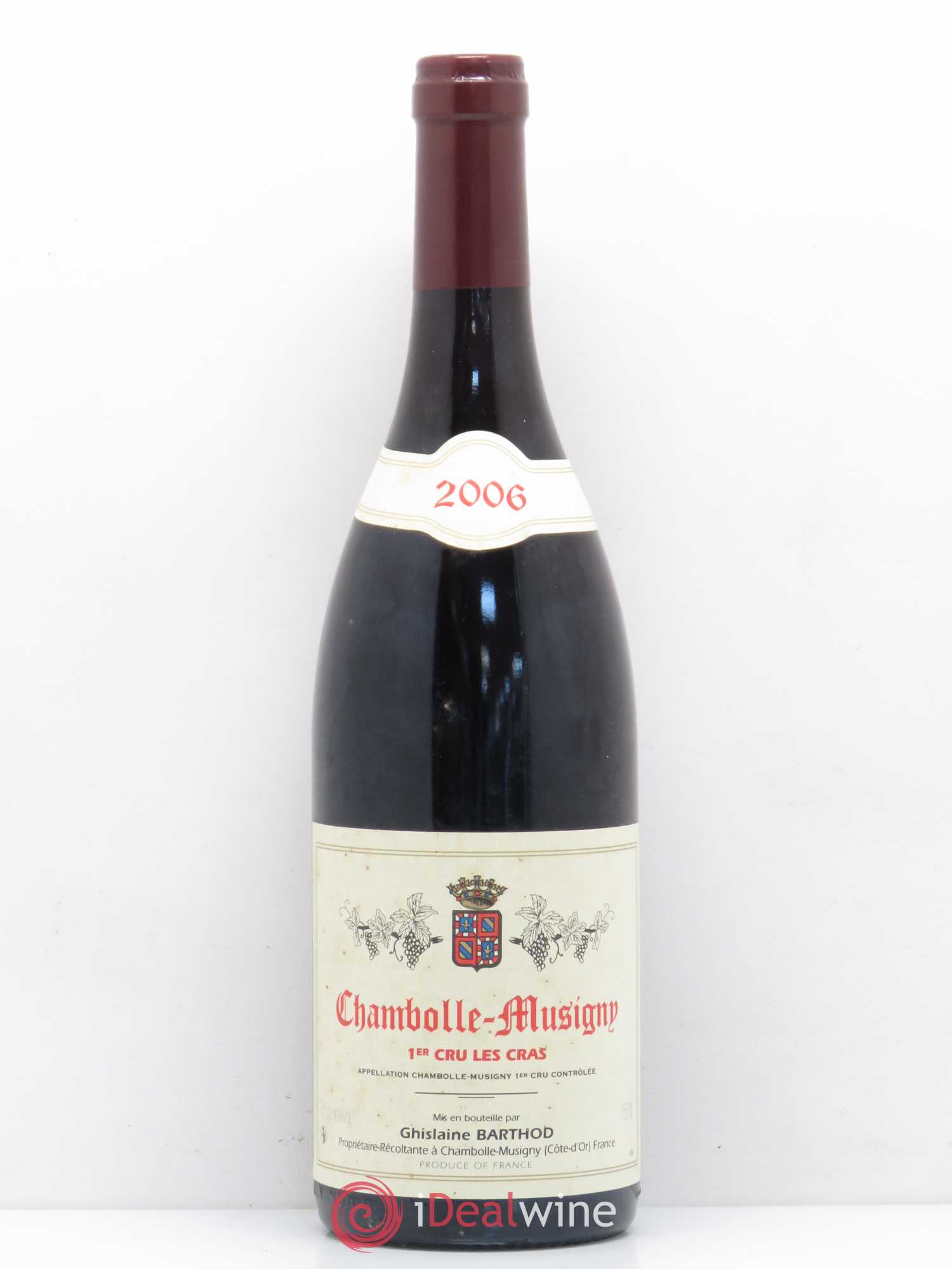 Chambolle-Musigny 1er Cru Les Cras Ghislaine Barthod 2006 - Lot de 1 bouteille - 0