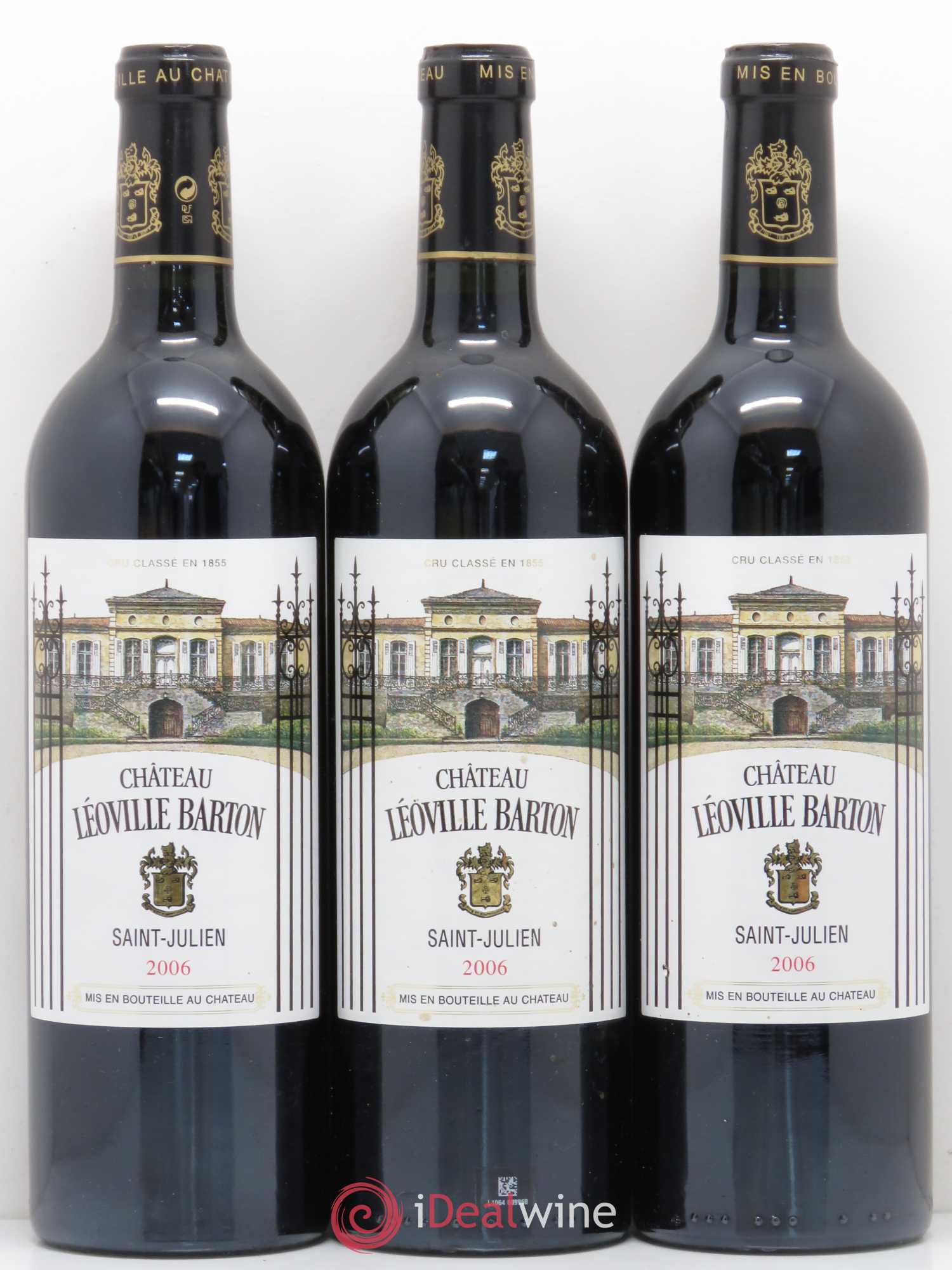 Château Léoville Barton 2ème Grand Cru Classé 2006 - Lot de 3 bouteilles - 0