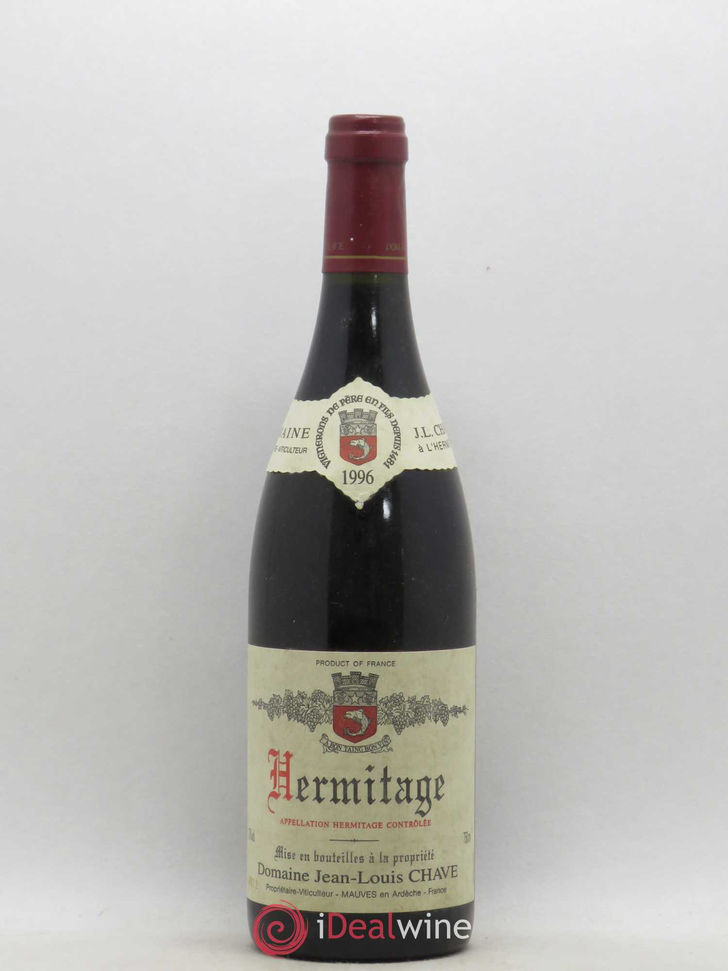 Hermitage Jean-Louis Chave 1996 - Lot de 1 bouteille - 0